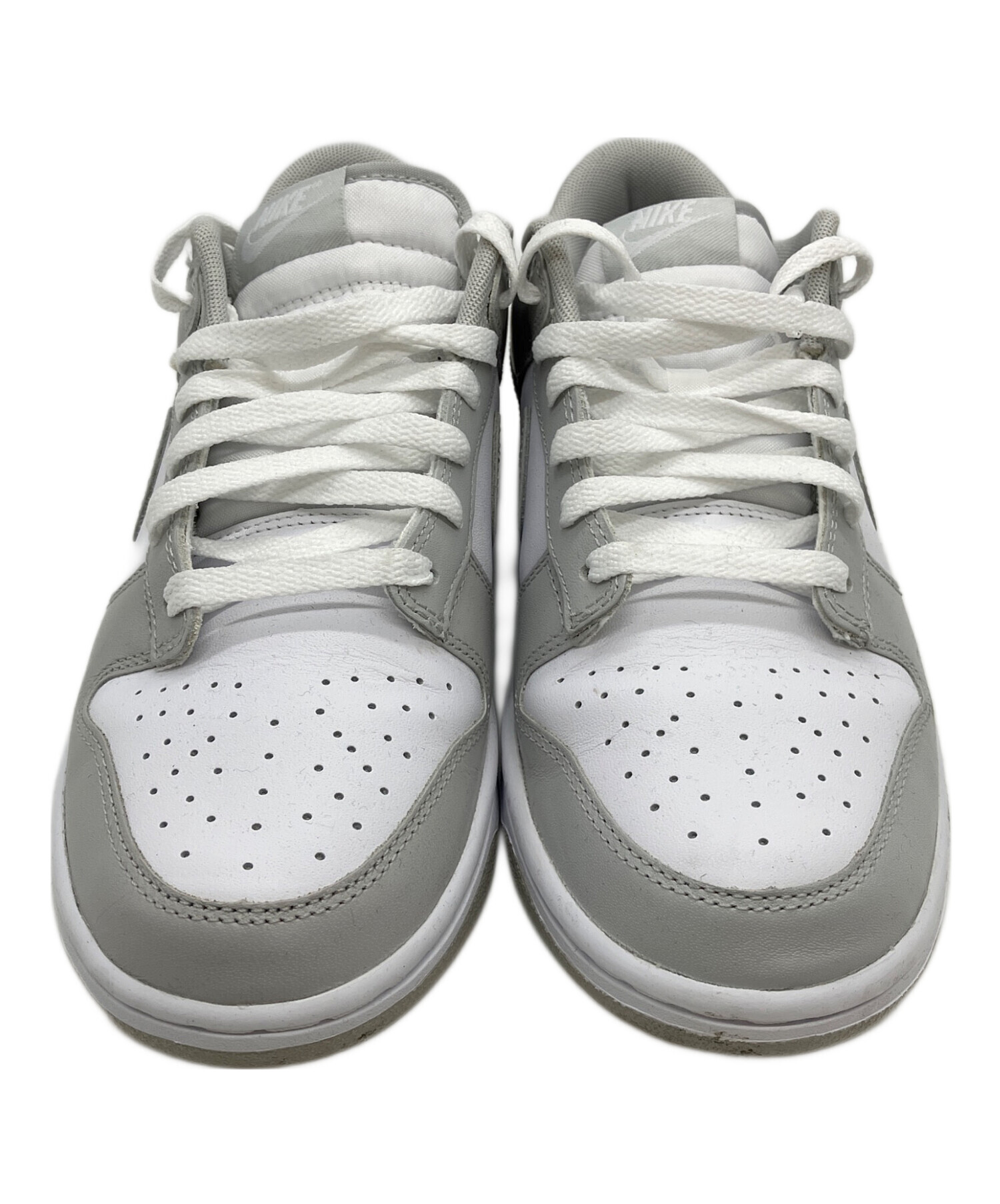 中古・古着通販】NIKE (ナイキ) NIKE DUNK LOW RETRO ホワイト×グレー 