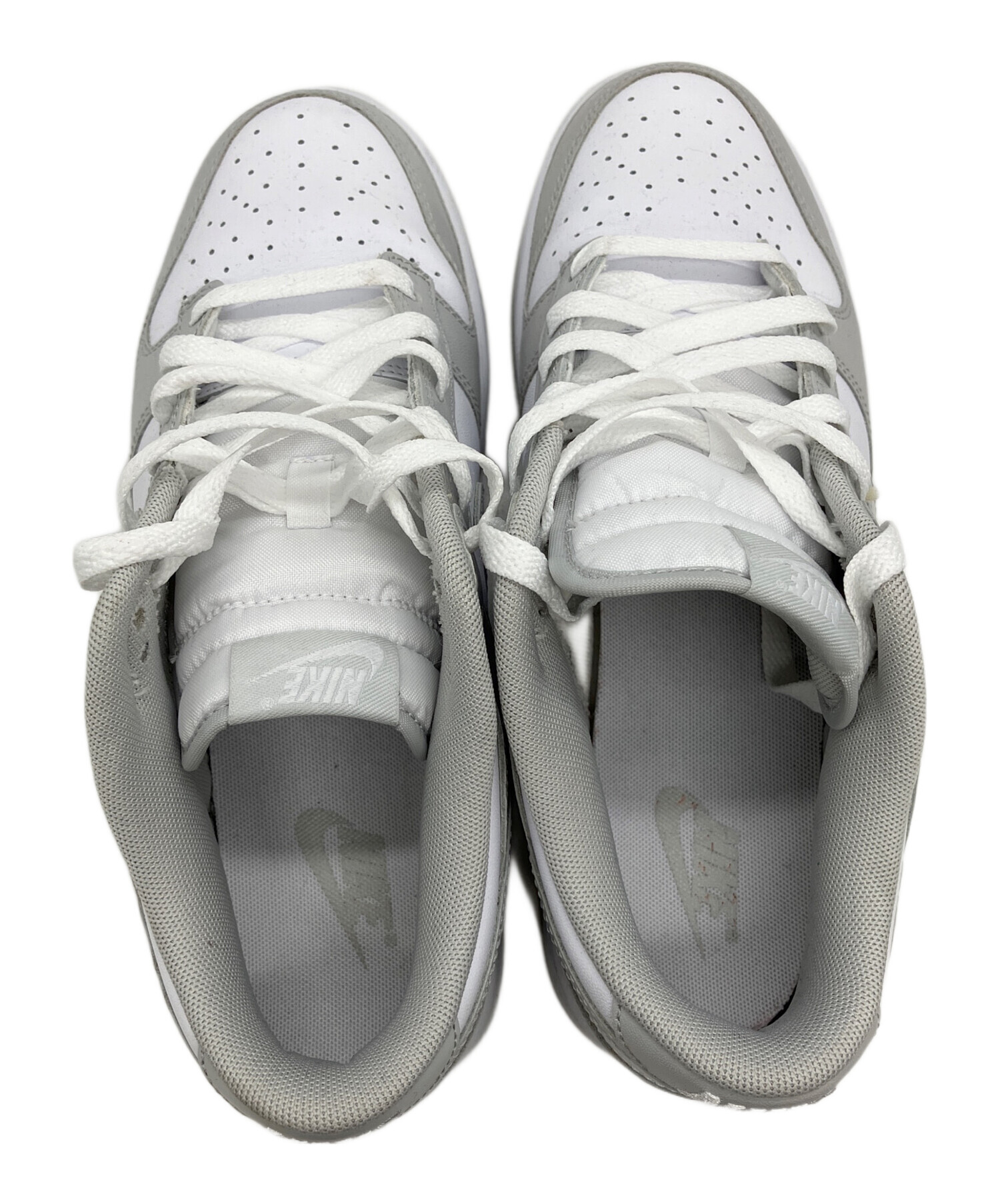 中古・古着通販】NIKE (ナイキ) NIKE DUNK LOW RETRO ホワイト×グレー 