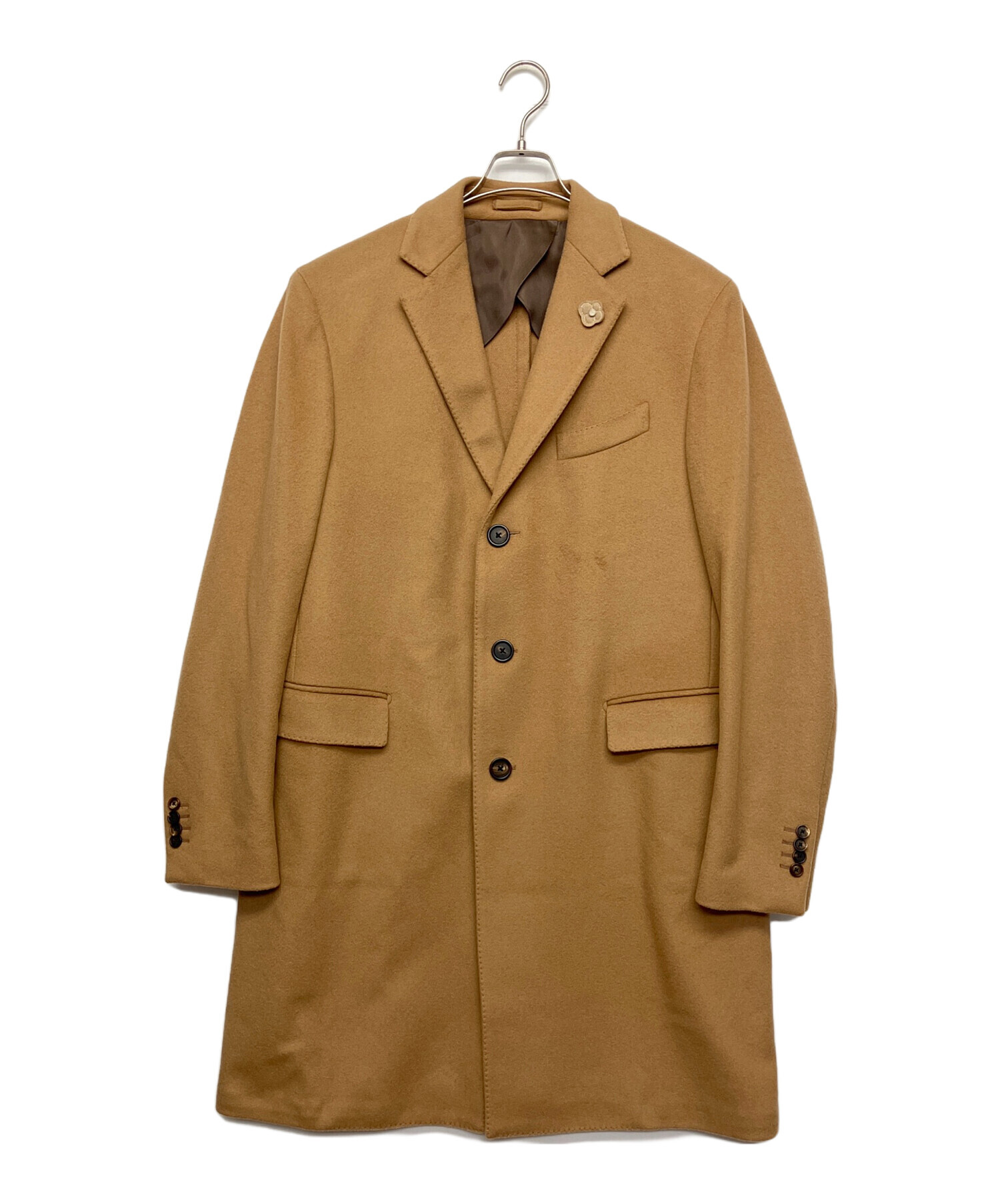 ＬＡＲＤＩＮＩ ブラウン系 チェスターコート 　美品 中古・古着通販】LARDINI (ラルディーニ) チェスターコート ブラウン