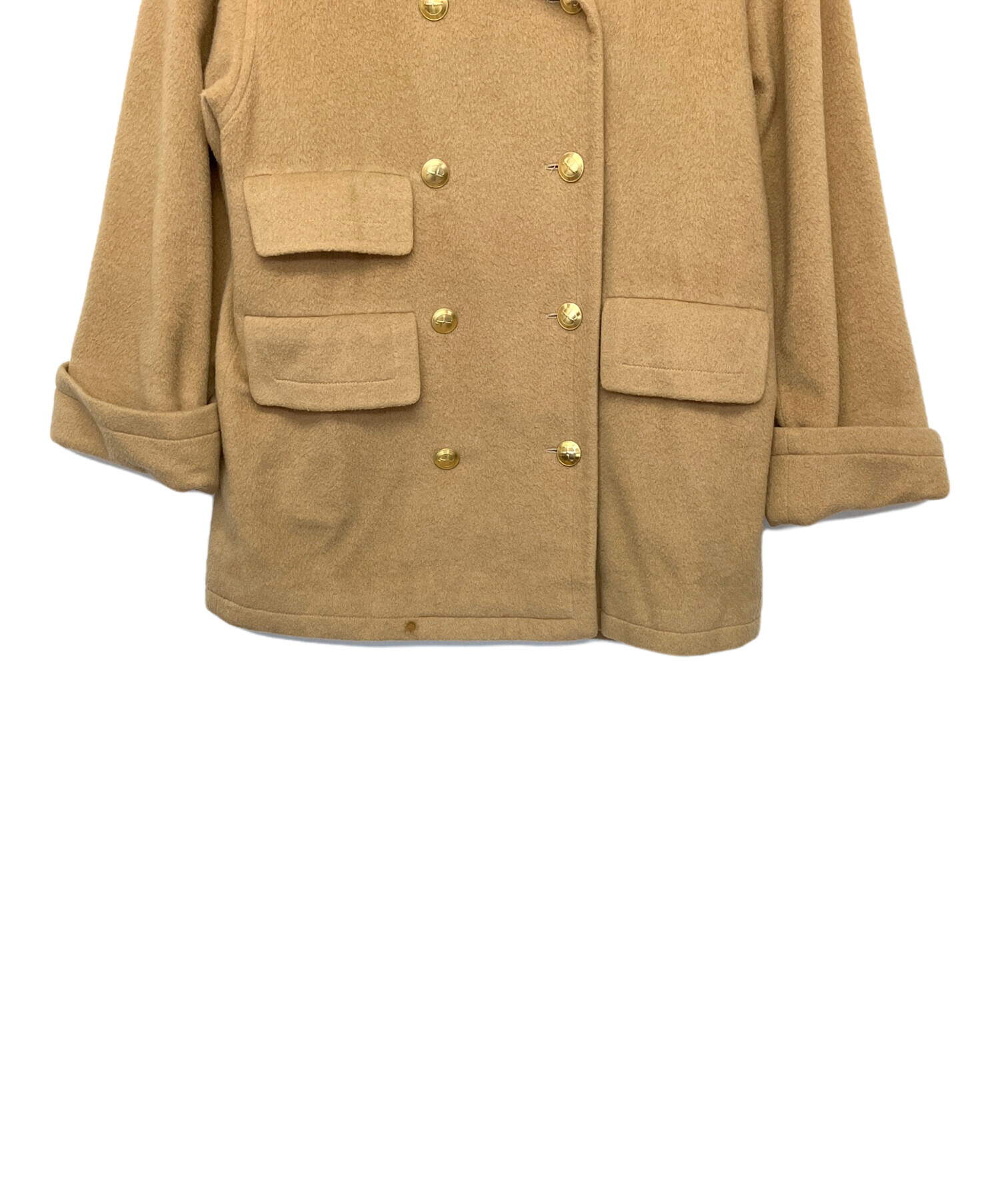 中古・古着通販】GUCCI (グッチ) コート ブラウン サイズ:40｜ブランド