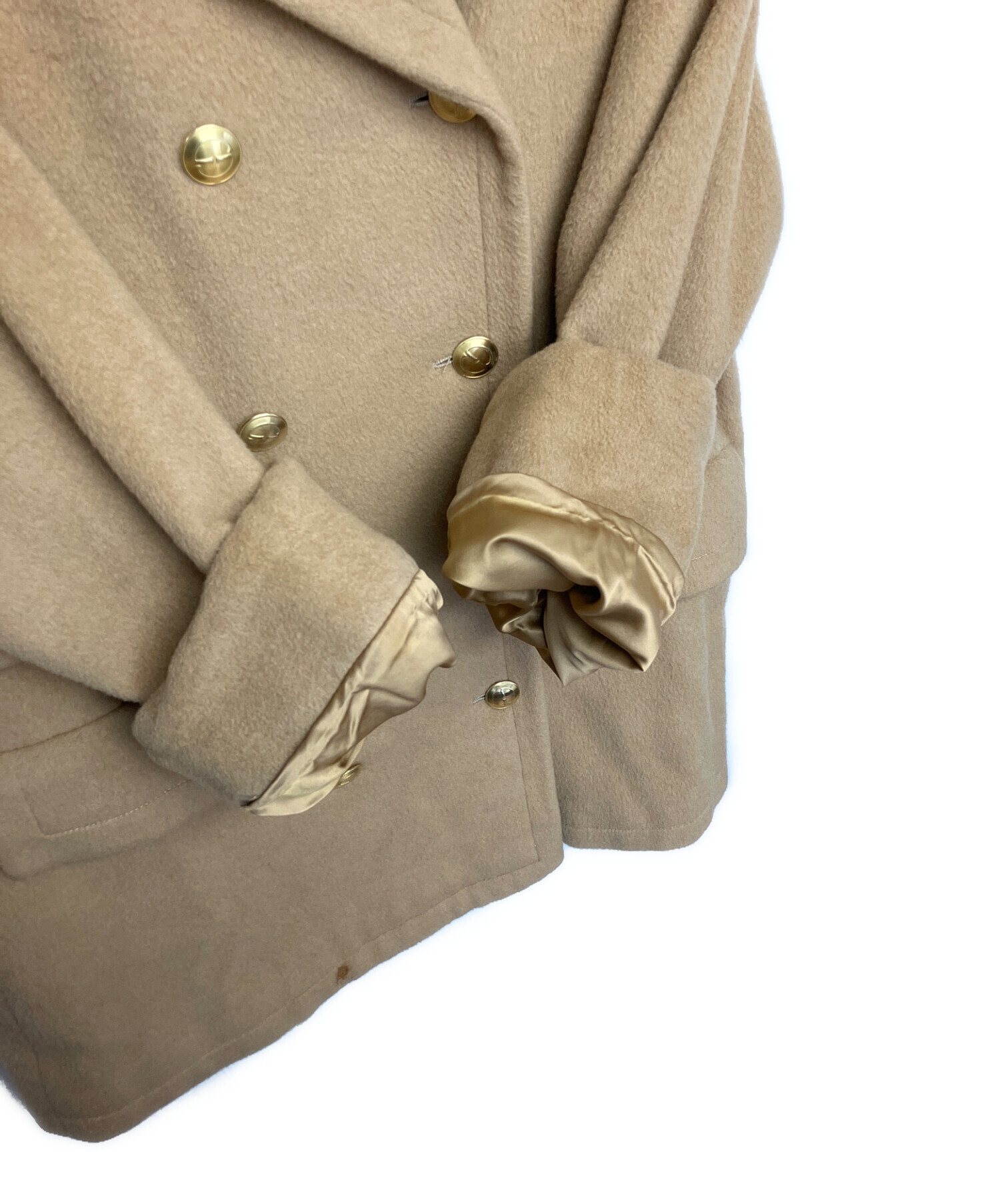 中古・古着通販】GUCCI (グッチ) コート ブラウン サイズ:40｜ブランド