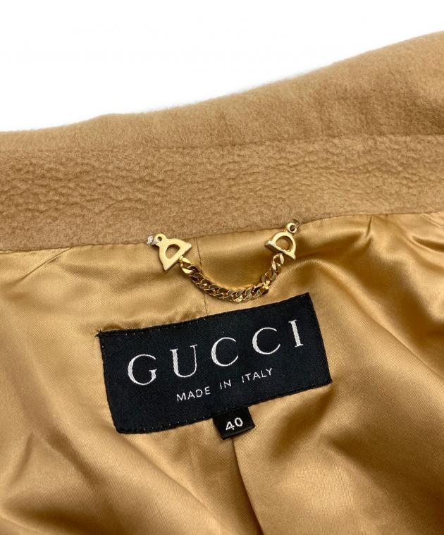 中古・古着通販】GUCCI (グッチ) コート ブラウン サイズ:40｜ブランド