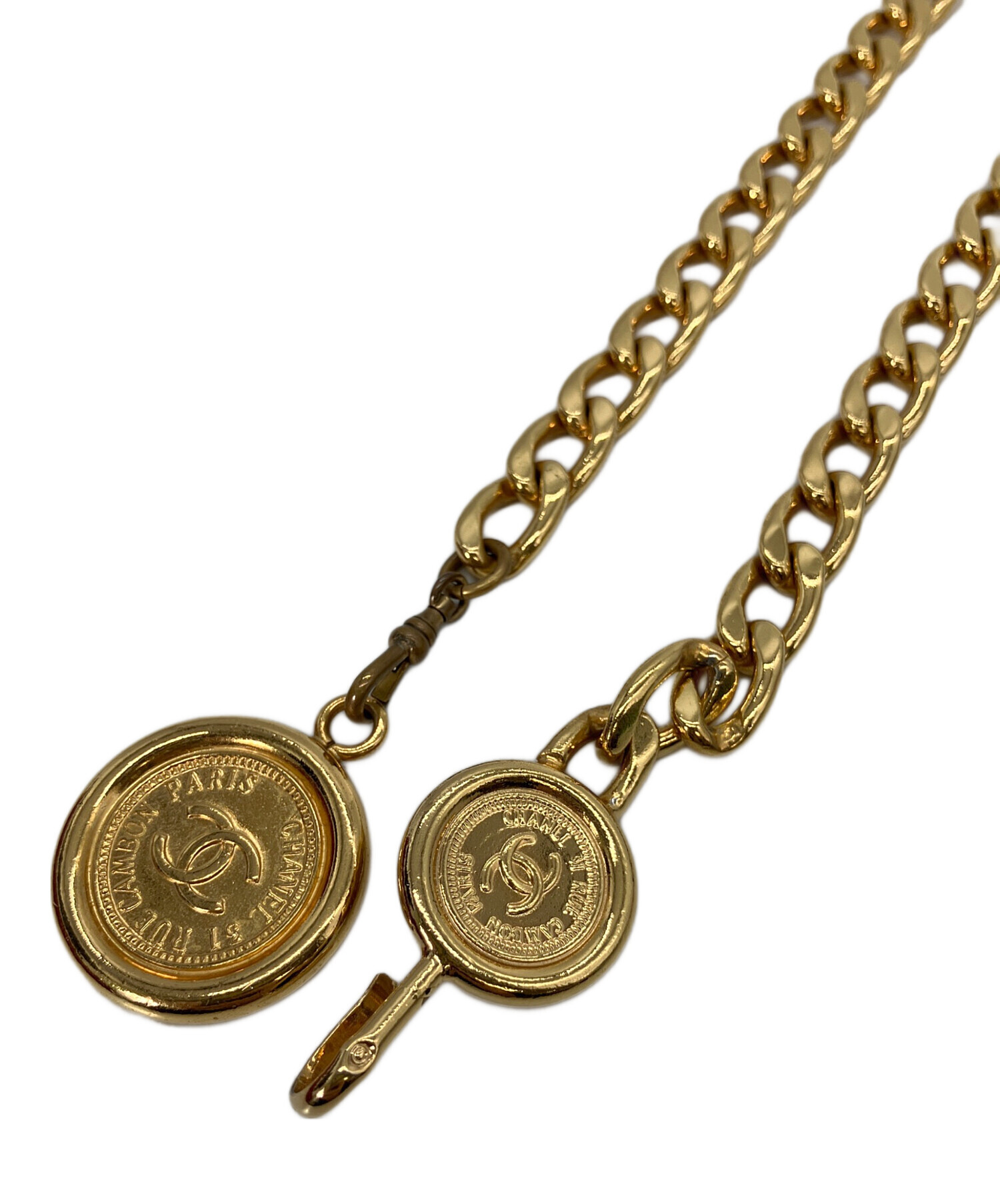 中古・古着通販】CHANEL (シャネル) チェーンベルト ゴールドカラー