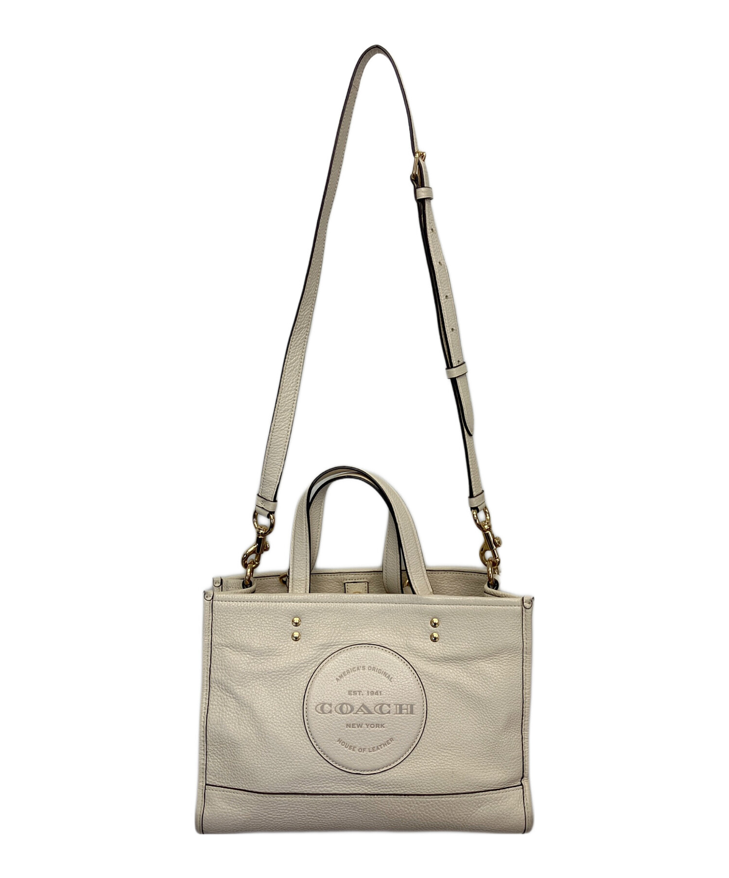 中古・古着通販】COACH (コーチ) 2WAYショルダーバッグ アイボリー 