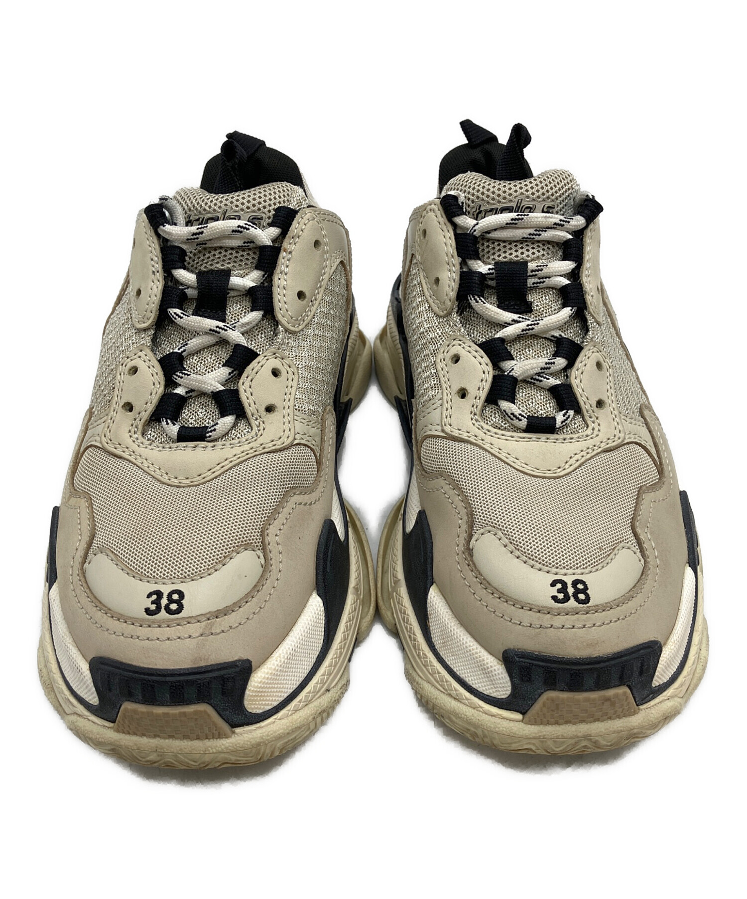 中古・古着通販】BALENCIAGA (バレンシアガ) 厚底スニーカー ベージュ