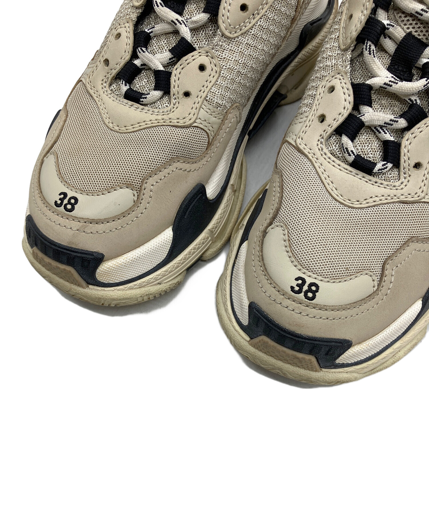 中古・古着通販】BALENCIAGA (バレンシアガ) 厚底スニーカー ベージュ