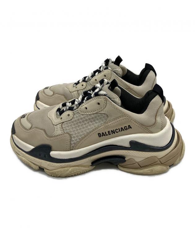 中古・古着通販】BALENCIAGA (バレンシアガ) 厚底スニーカー ベージュ
