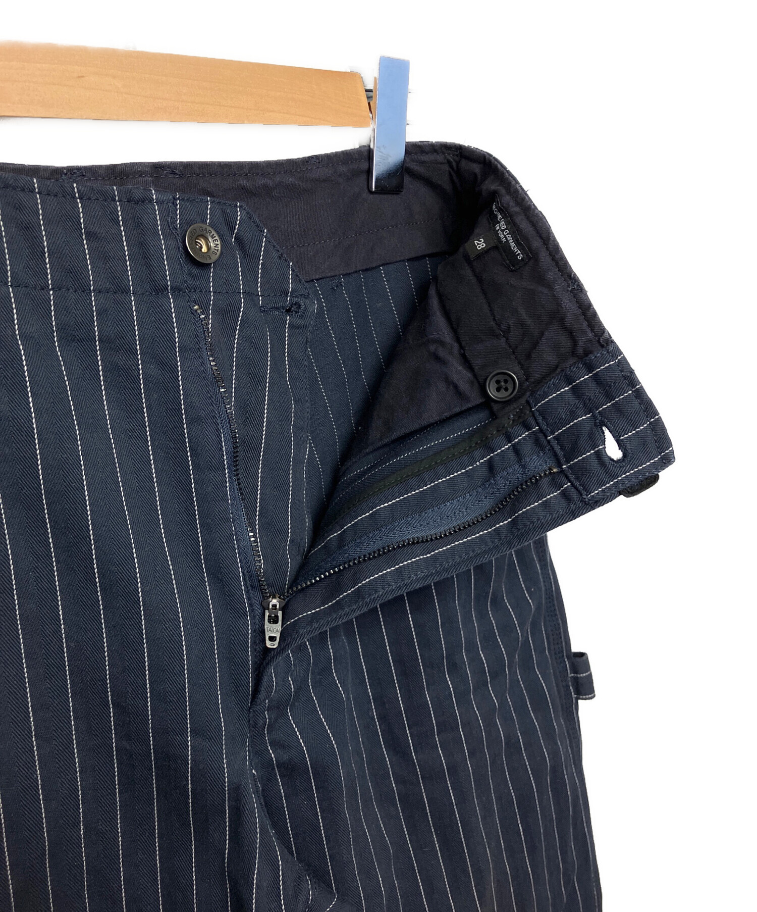新品未使用】エンジニアードガーメンツ　ペインターパンツ　ストライプ　USA製　L 中古・古着通販】Engineered Garments (エンジニアドガーメンツ