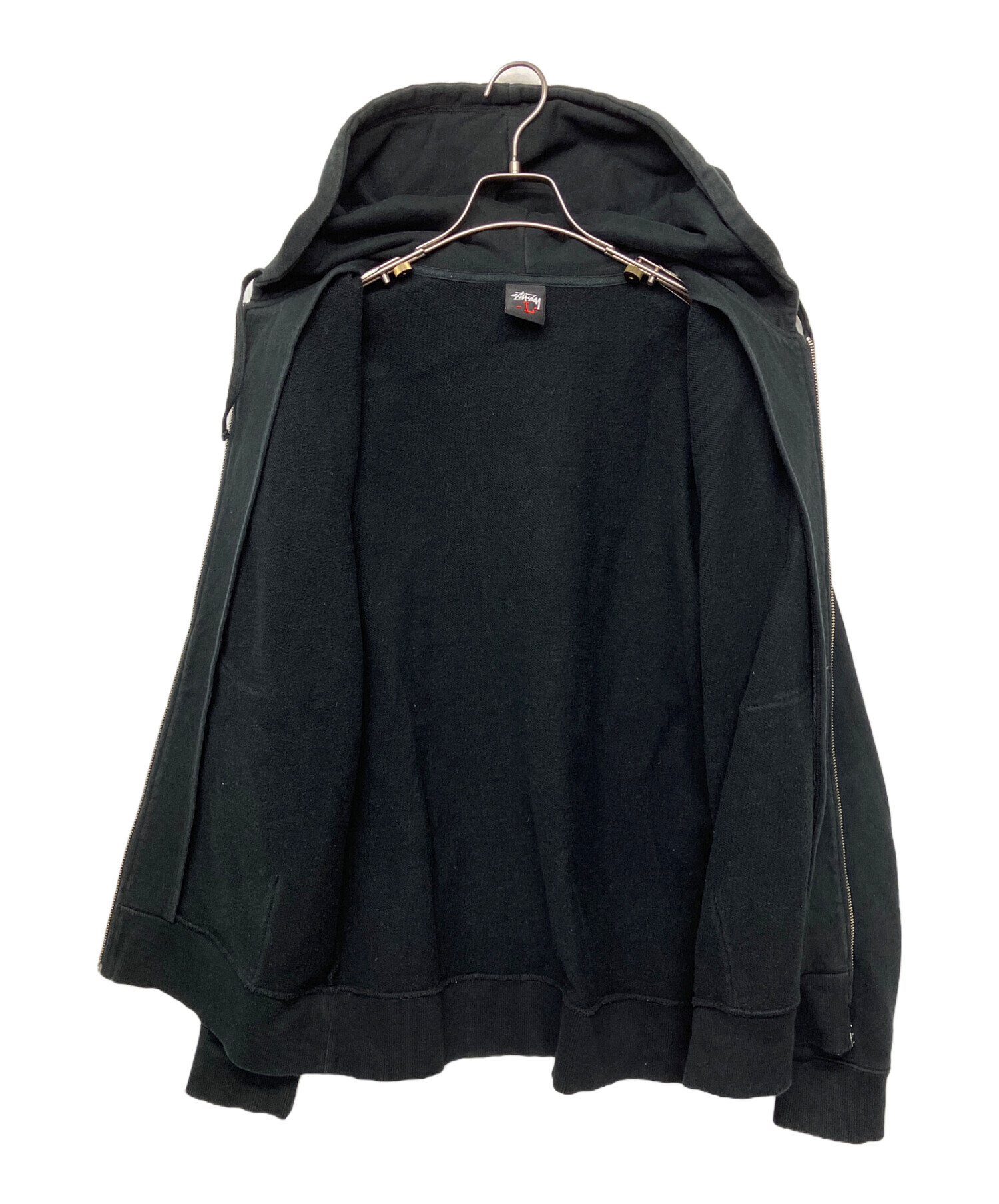 中古・古着通販】stussy (ステューシー) ジップパーカー ブラック 