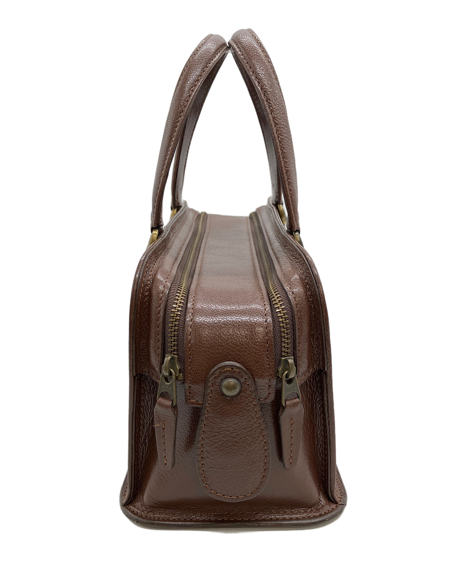 土屋鞄　ツチヤカバン ボストンバック ショルダーバッグ ライトブラウン 中古・古着通販】土屋鞄 (ツチヤカバン) ミニボストンバッグ ブラウン