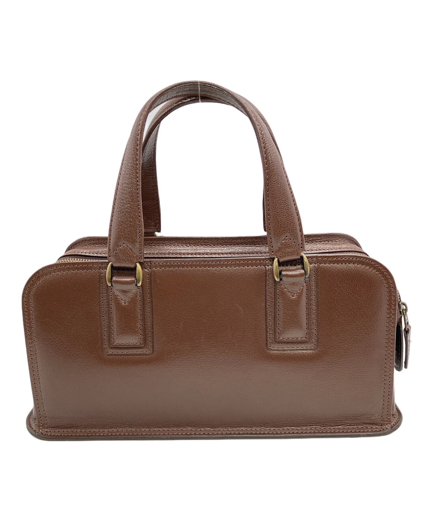 新品未使用土屋鞄ブラウンレザートランク 中古・古着通販】土屋鞄 (ツチヤカバン) ミニボストンバッグ ブラウン