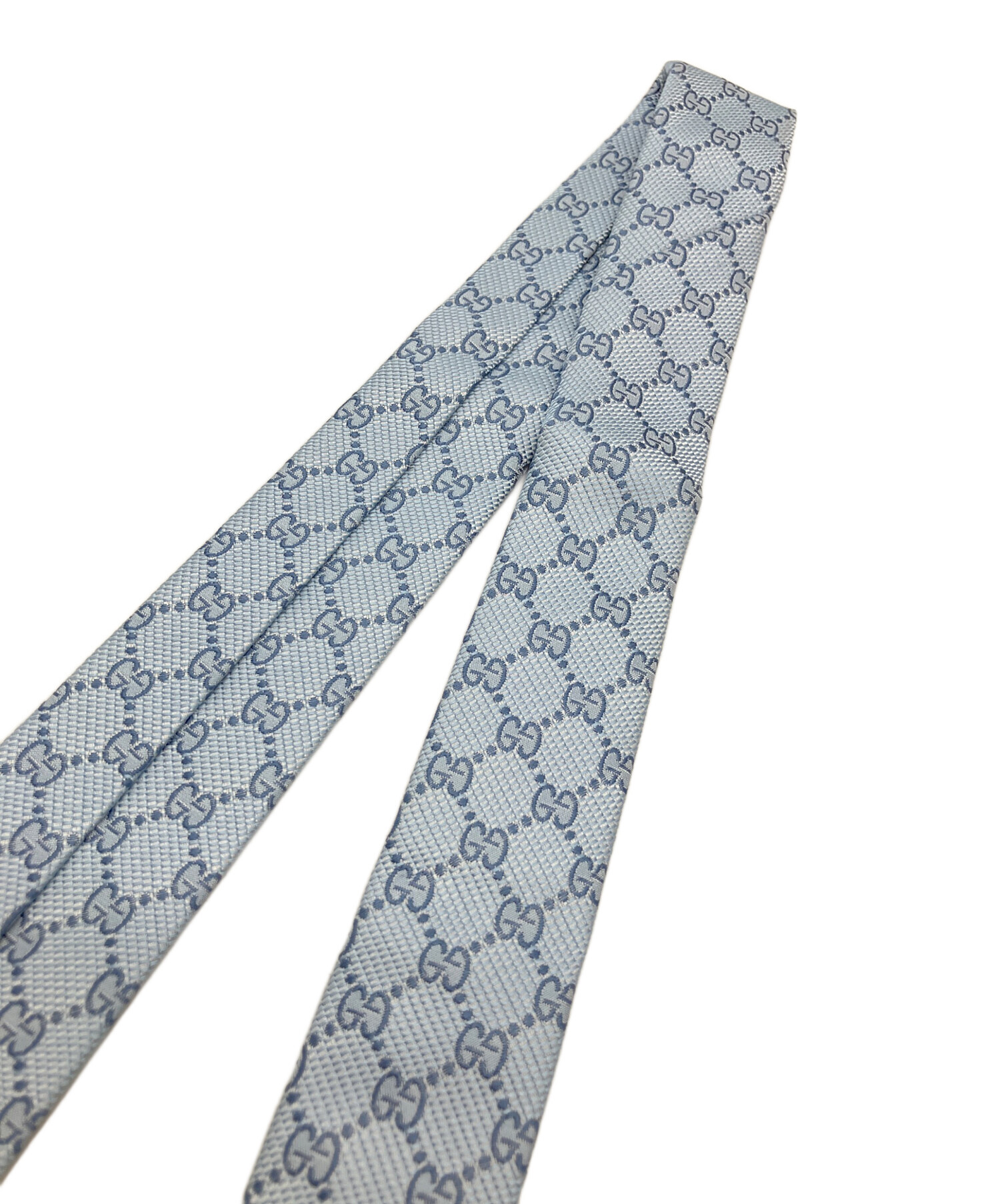 中古・古着通販】GUCCI (グッチ) ネクタイ ブルー サイズ:FREE