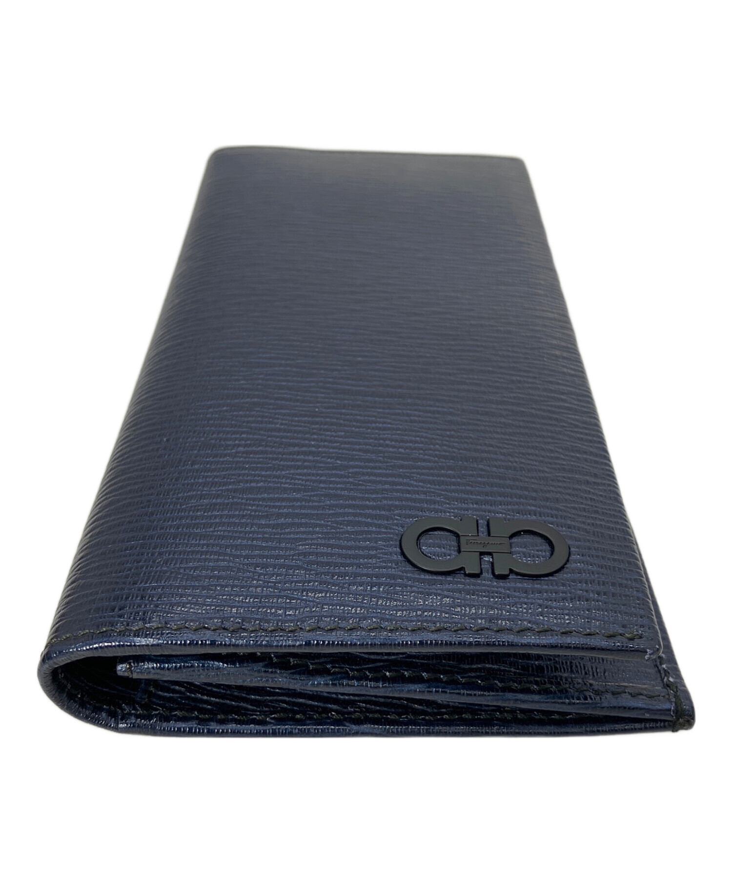 サルヴァトーレフェラガモガンチーニ大人気 NEROネイビーお財布新品未使用♪ 中古・古着通販】Salvatore Ferragamo (サルヴァトーレ フェラガモ) 長