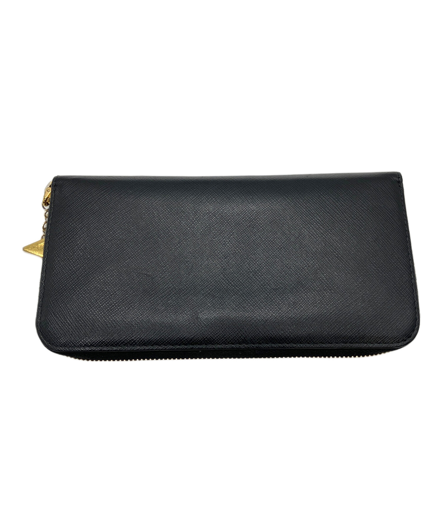未使用　PRADA ブラック 長財布 中古・古着通販】PRADA (プラダ) 長財布 ブラック｜ブランド・古着通販