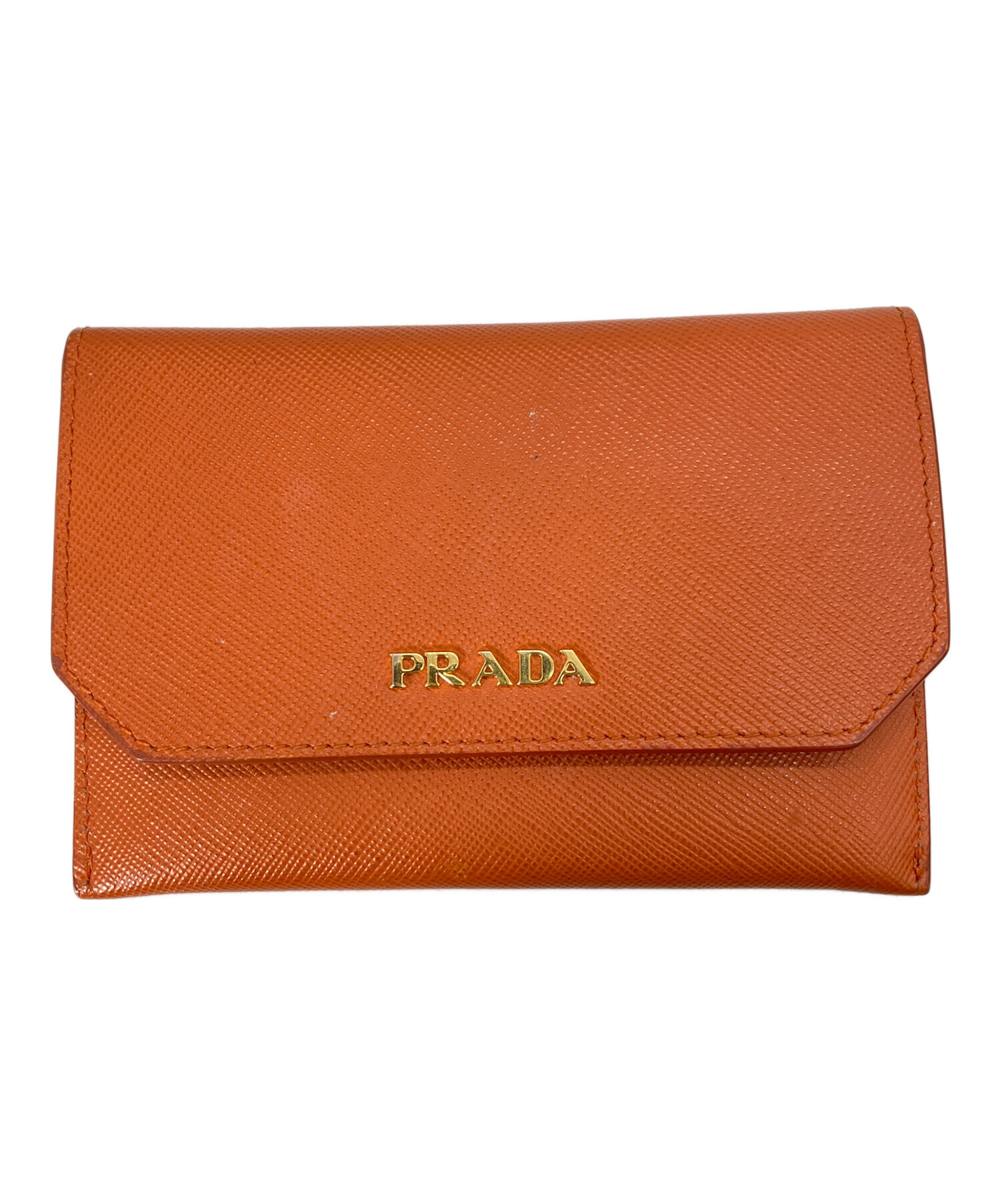 中古・古着通販】PRADA (プラダ) カードケース オレンジ｜ブランド