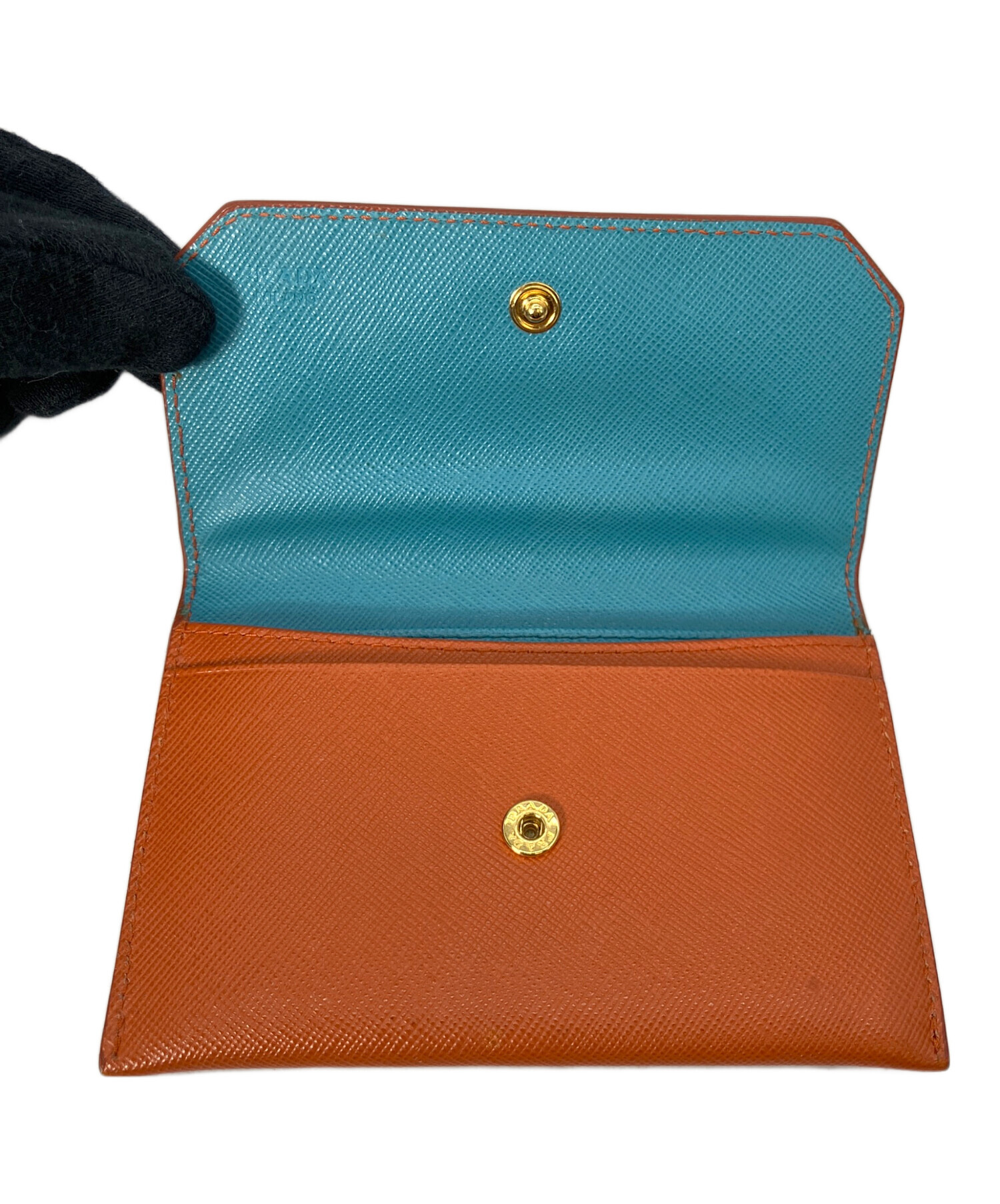 中古・古着通販】PRADA (プラダ) カードケース オレンジ｜ブランド
