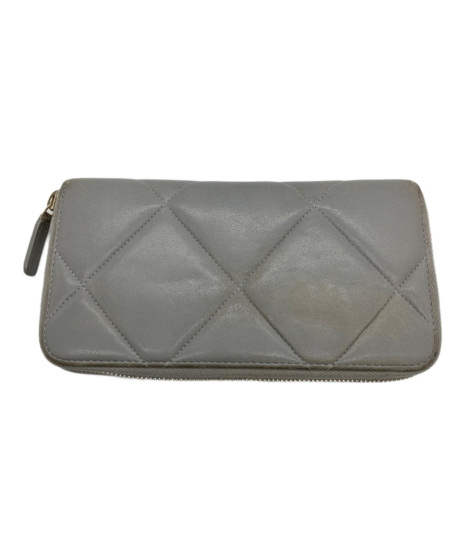 中古・古着通販】CHANEL (シャネル) 長財布 ライトグレー｜ブランド