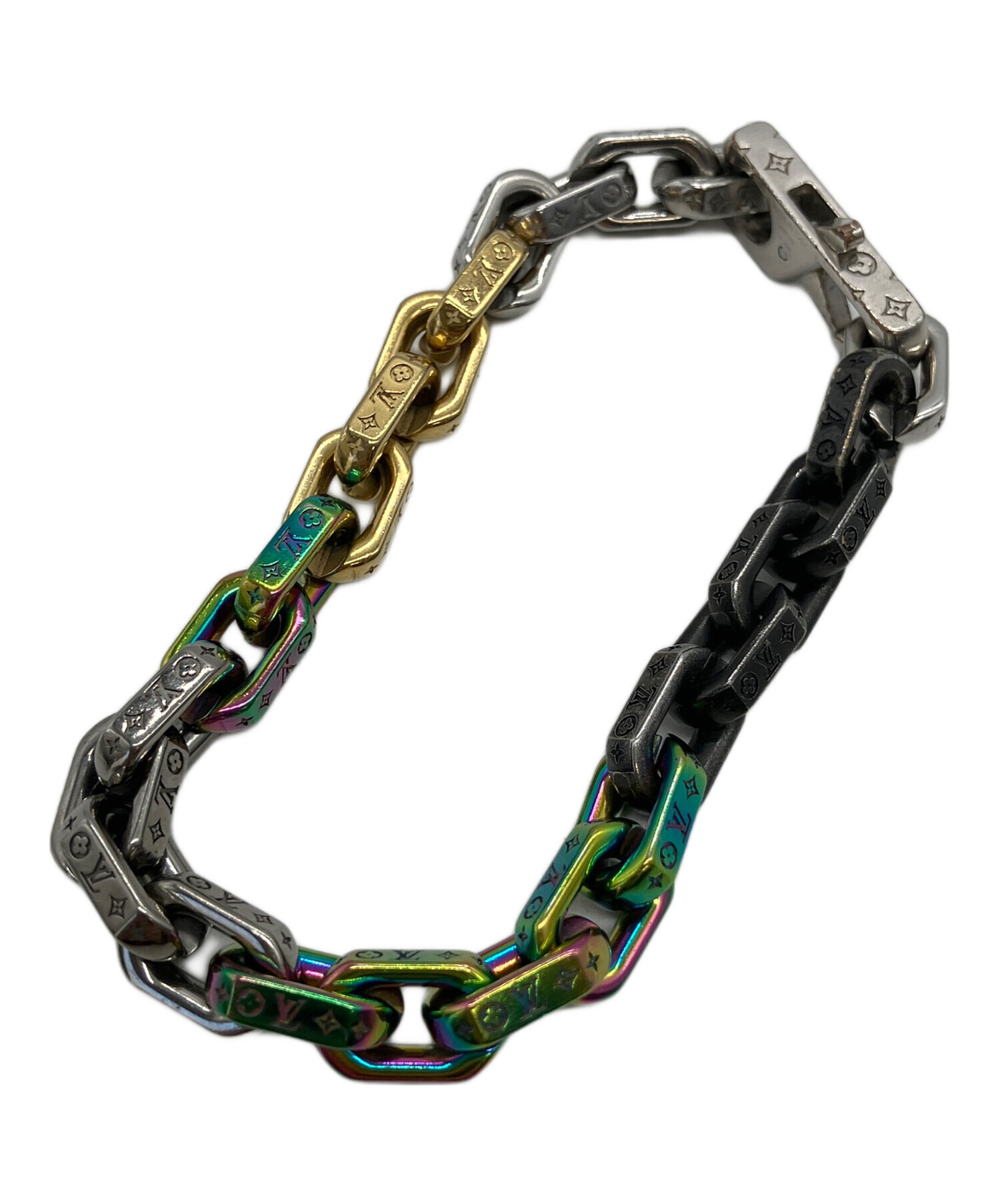 LOUIS VUITTON ブレスレットブラスレ パラダイス チェーン 希少】ルイヴィトン LOUIS VUITTON メンズ ブレスレット ブラスレ