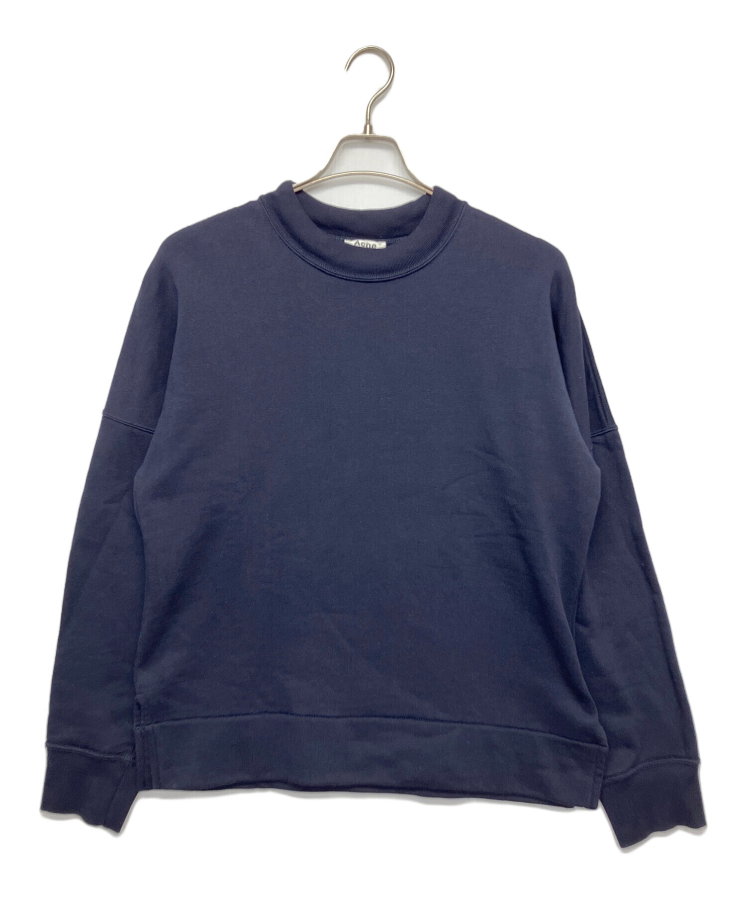 Acne Studios ネイビー クルーネックスウェット 中古・古着通販】Acne studios (アクネ ストゥディオス) クルーネック