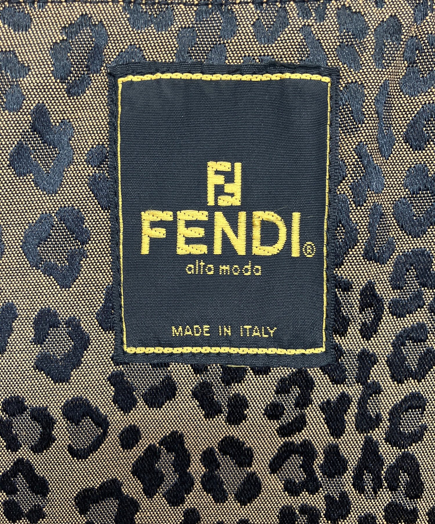 中古・古着通販】FENDI (フェンディ) レオパード柄ジャケット ブラウン