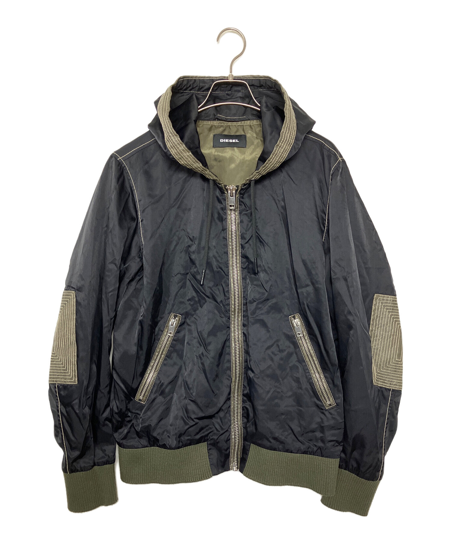 中古・古着通販】DIESEL (ディーゼル) マウンテンパーカー ブラック 