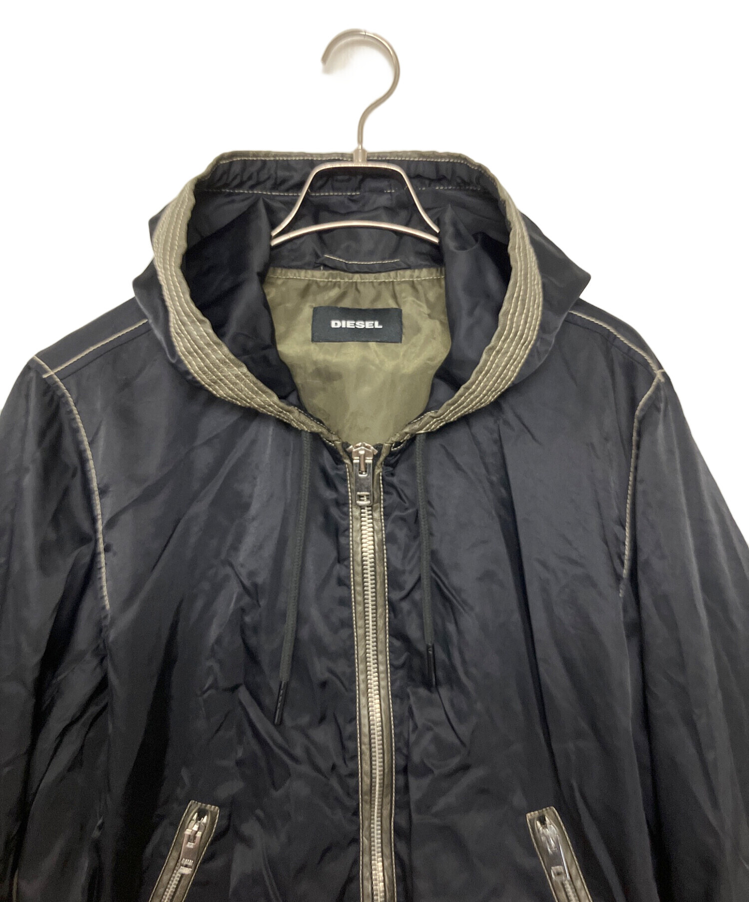 中古・古着通販】DIESEL (ディーゼル) マウンテンパーカー ブラック 