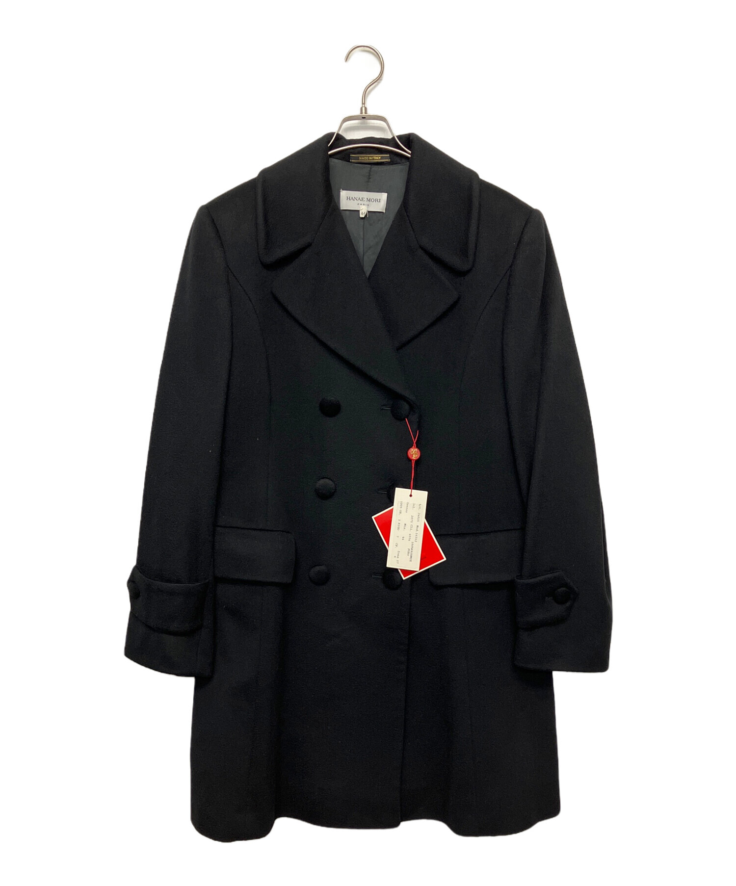 中古・古着通販】HANAE MORI (ハナエモリ) カシミヤコート ブラック