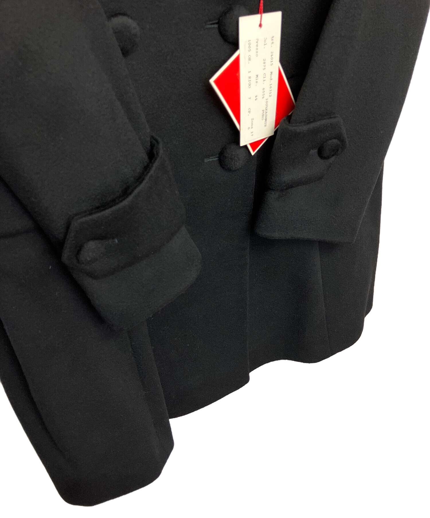 中古・古着通販】HANAE MORI (ハナエモリ) カシミヤコート ブラック