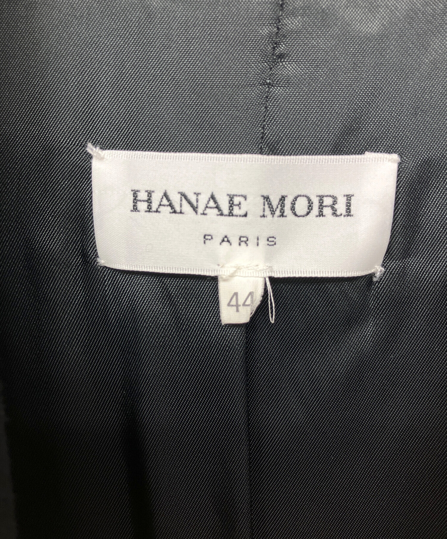 中古・古着通販】HANAE MORI (ハナエモリ) カシミヤコート ブラック