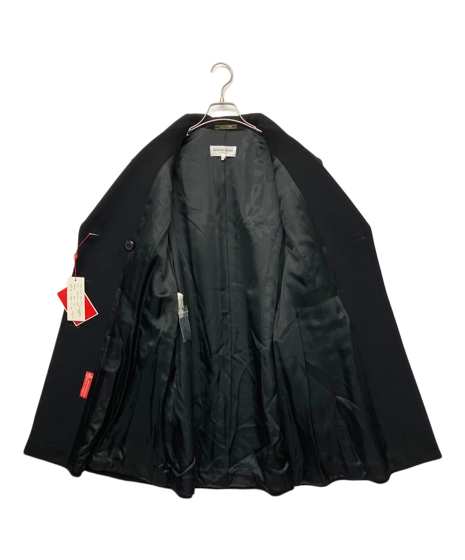 中古・古着通販】HANAE MORI (ハナエモリ) カシミヤコート ブラック