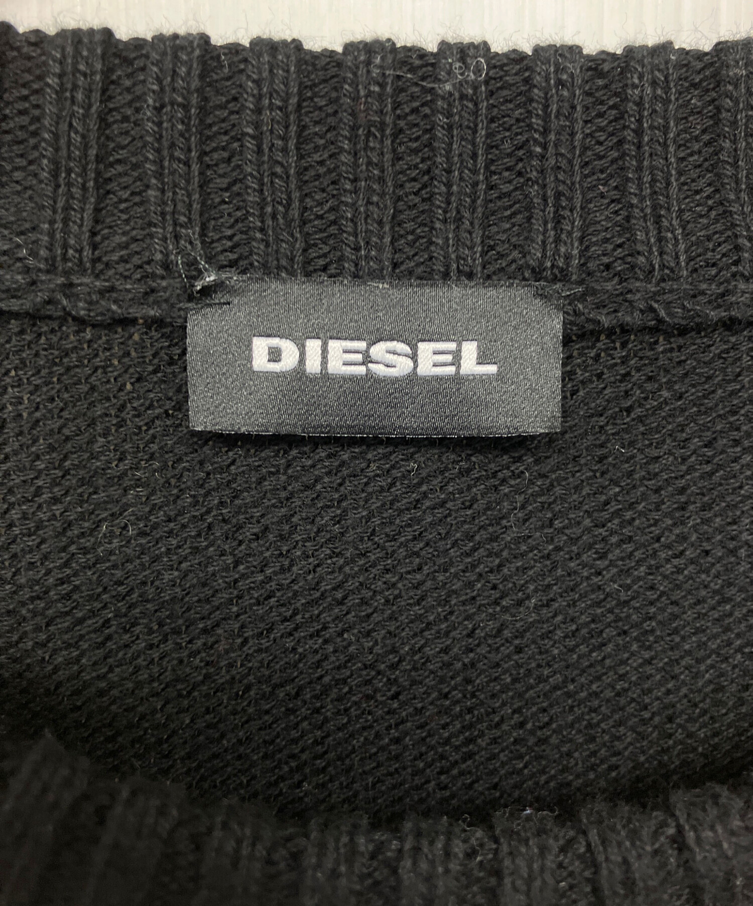 中古・古着通販】DIESEL (ディーゼル) 厚手ニット ブラック サイズ:XL