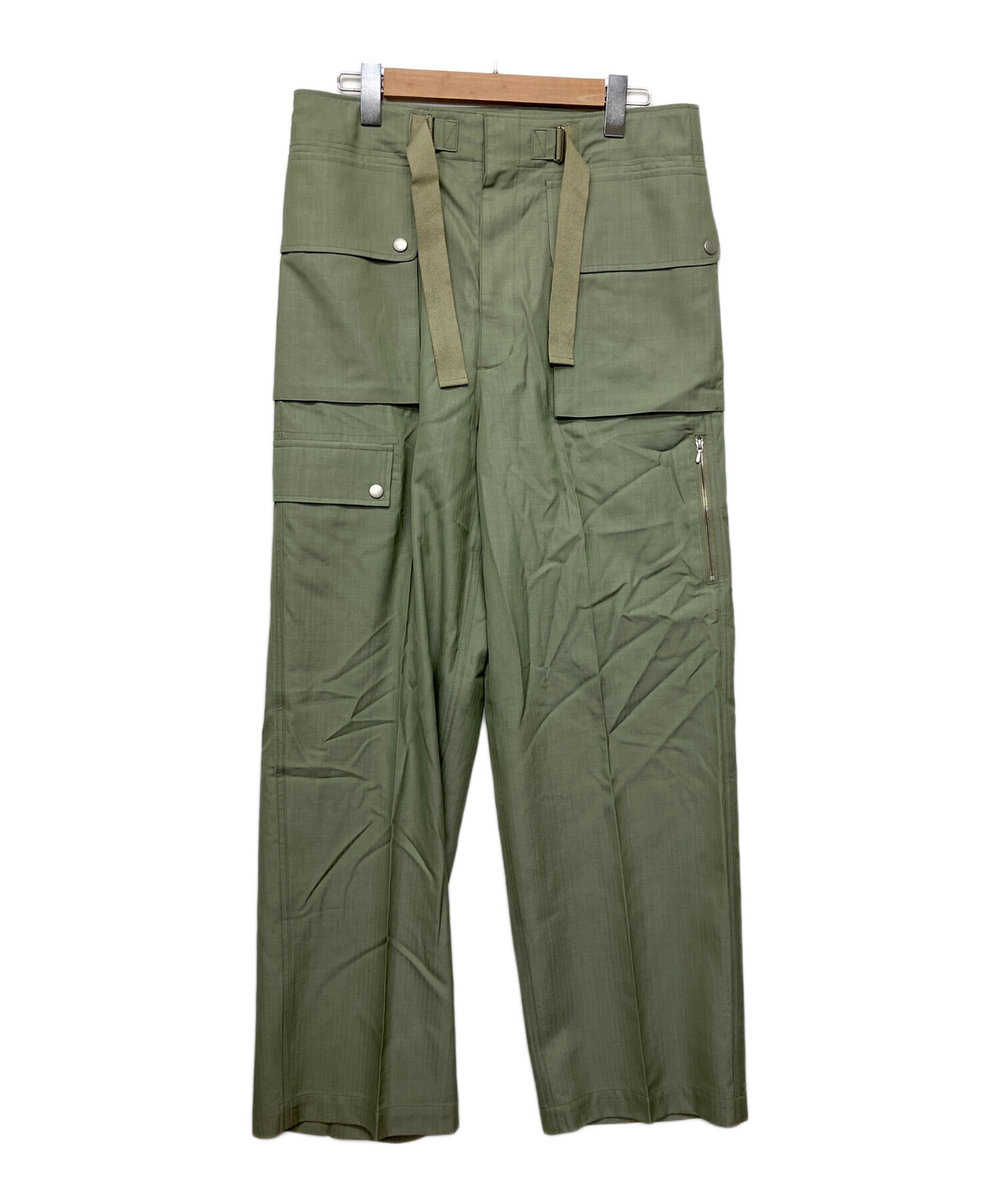 中古・古着通販】AURALEE (オーラリー) WOOL HERRINGBONE CARGO