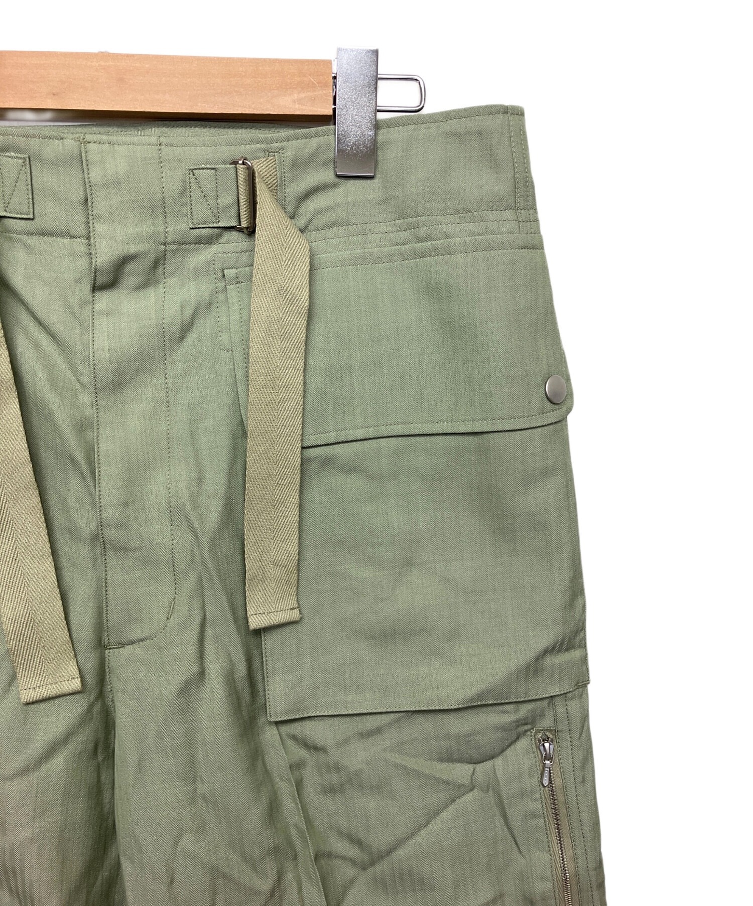 中古・古着通販】AURALEE (オーラリー) WOOL HERRINGBONE CARGO