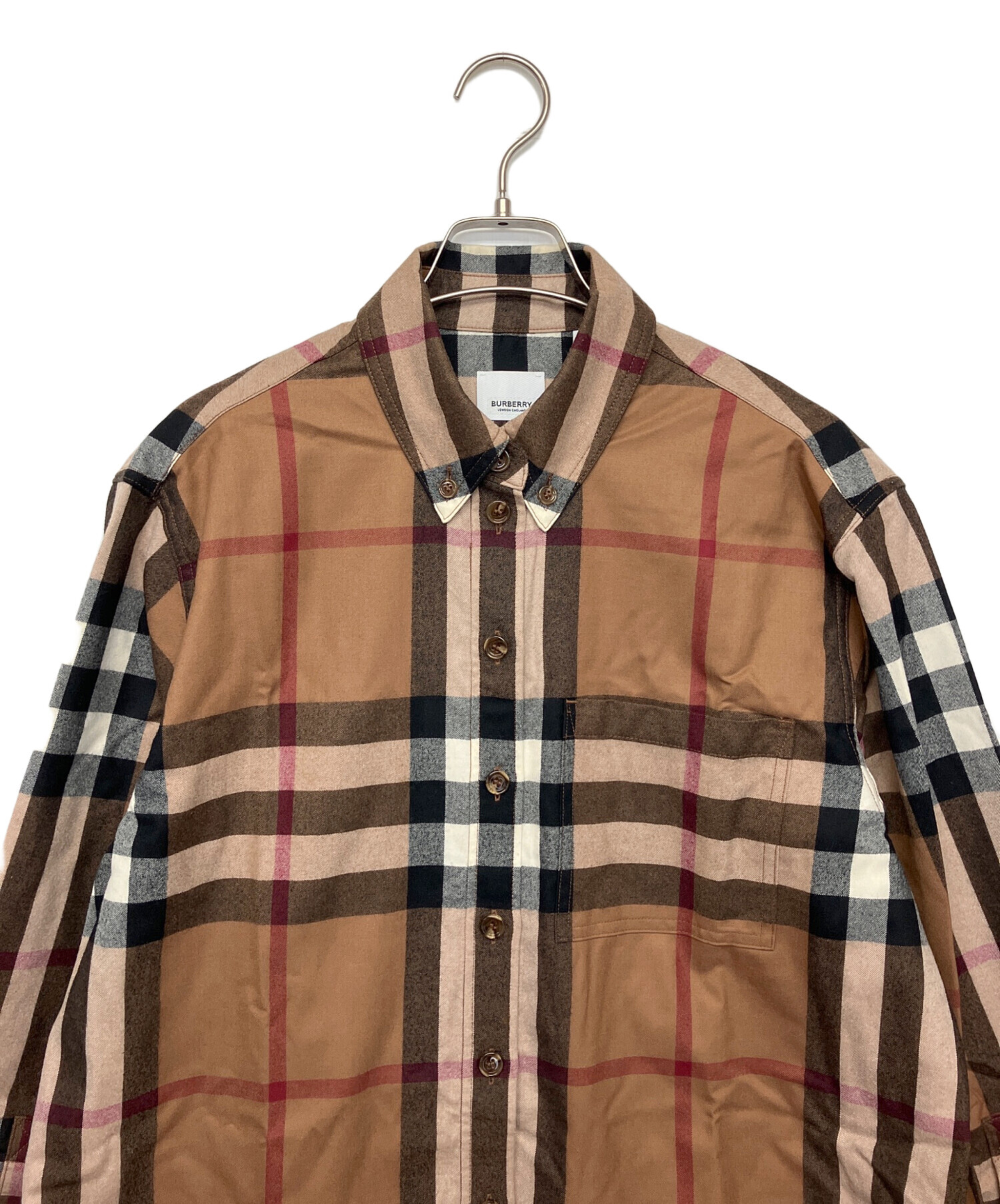 最終値下げ BURBERRY バーバリー チェックシャツ 古着 XLサイズ 中古・古着通販】BURBERRY (バーバリー) ノバチェックシャツ ティッシ