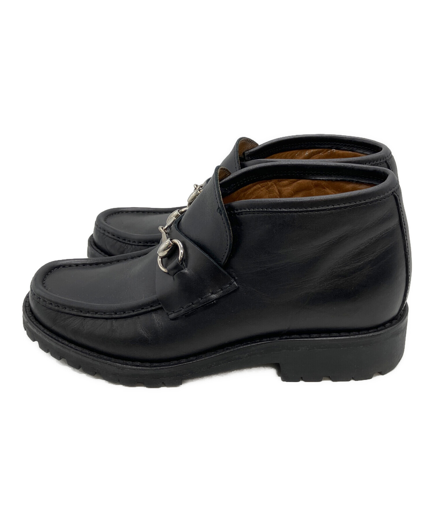 中古・古着通販】GUCCI (グッチ) ビットブーツ ブラック サイズ:不明