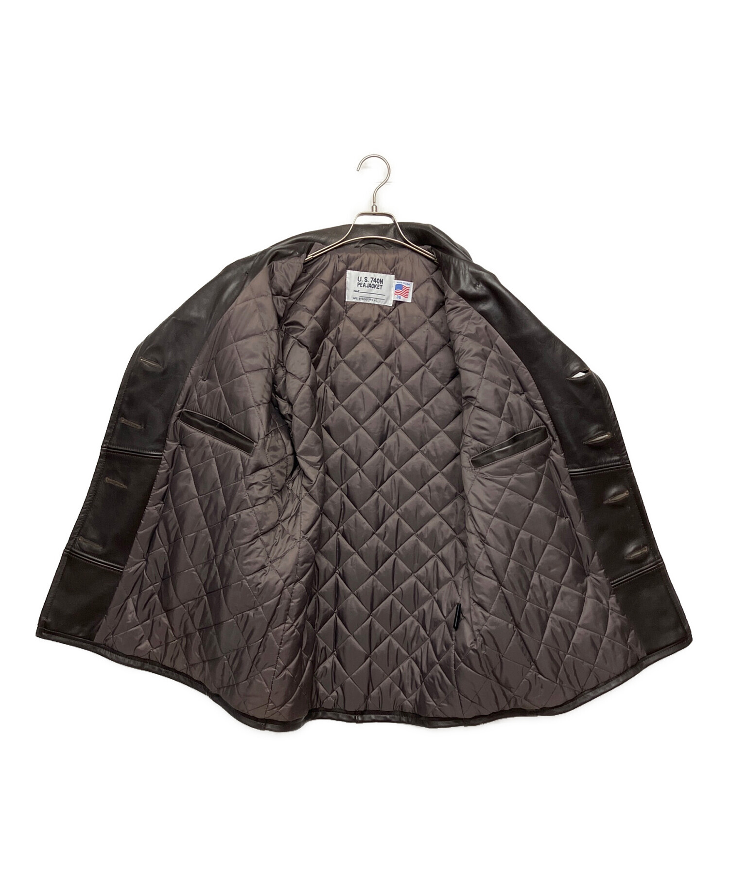 中古・古着通販】Schott (ショット) US 740N PEA JACKET ブラウン