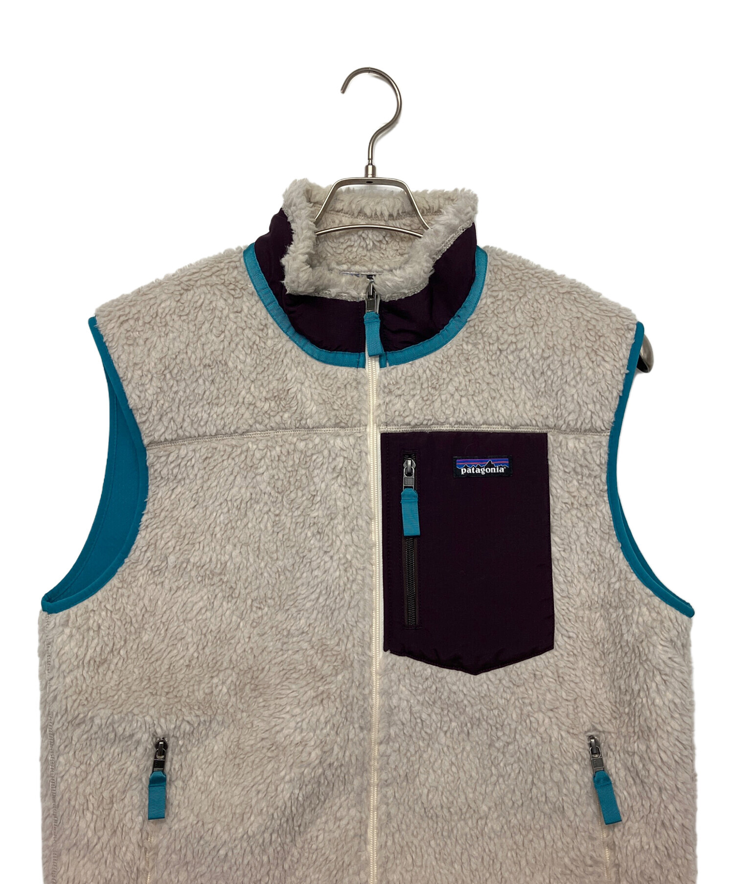 Patagonia パタゴニア Patagonia ベスト フリース ジップアップ ロゴ M