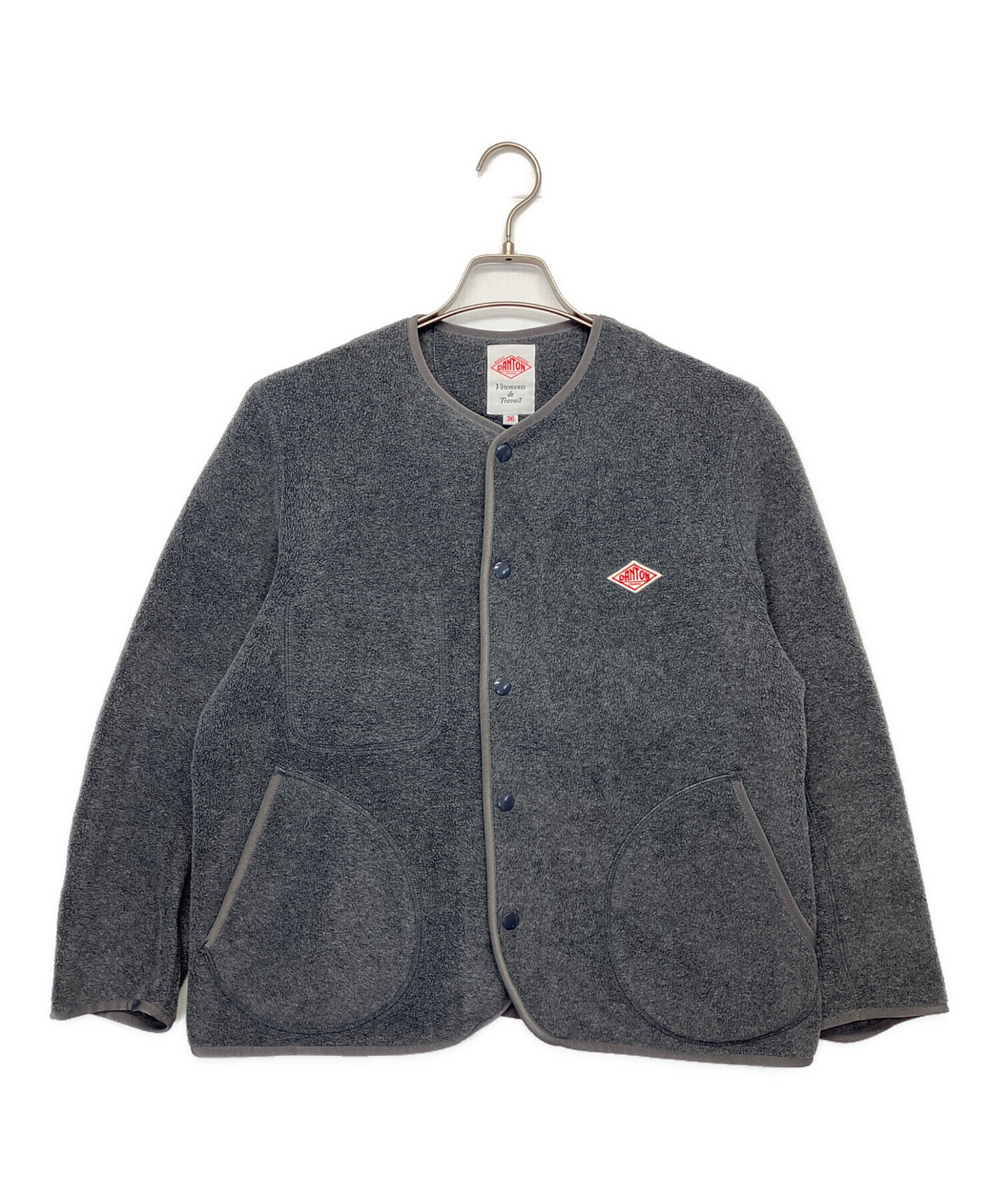 中古・古着通販】DANTON (ダントン) フリースノーカラージャケット