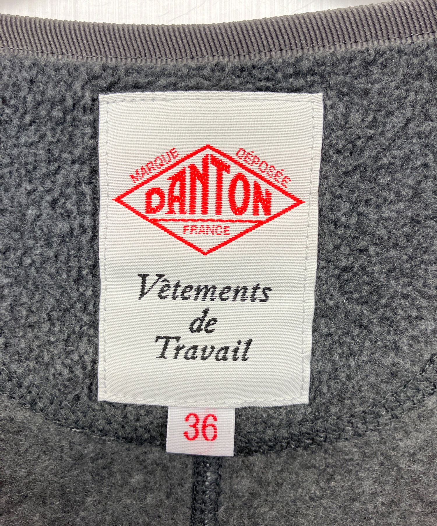 中古・古着通販】DANTON (ダントン) フリースノーカラージャケット