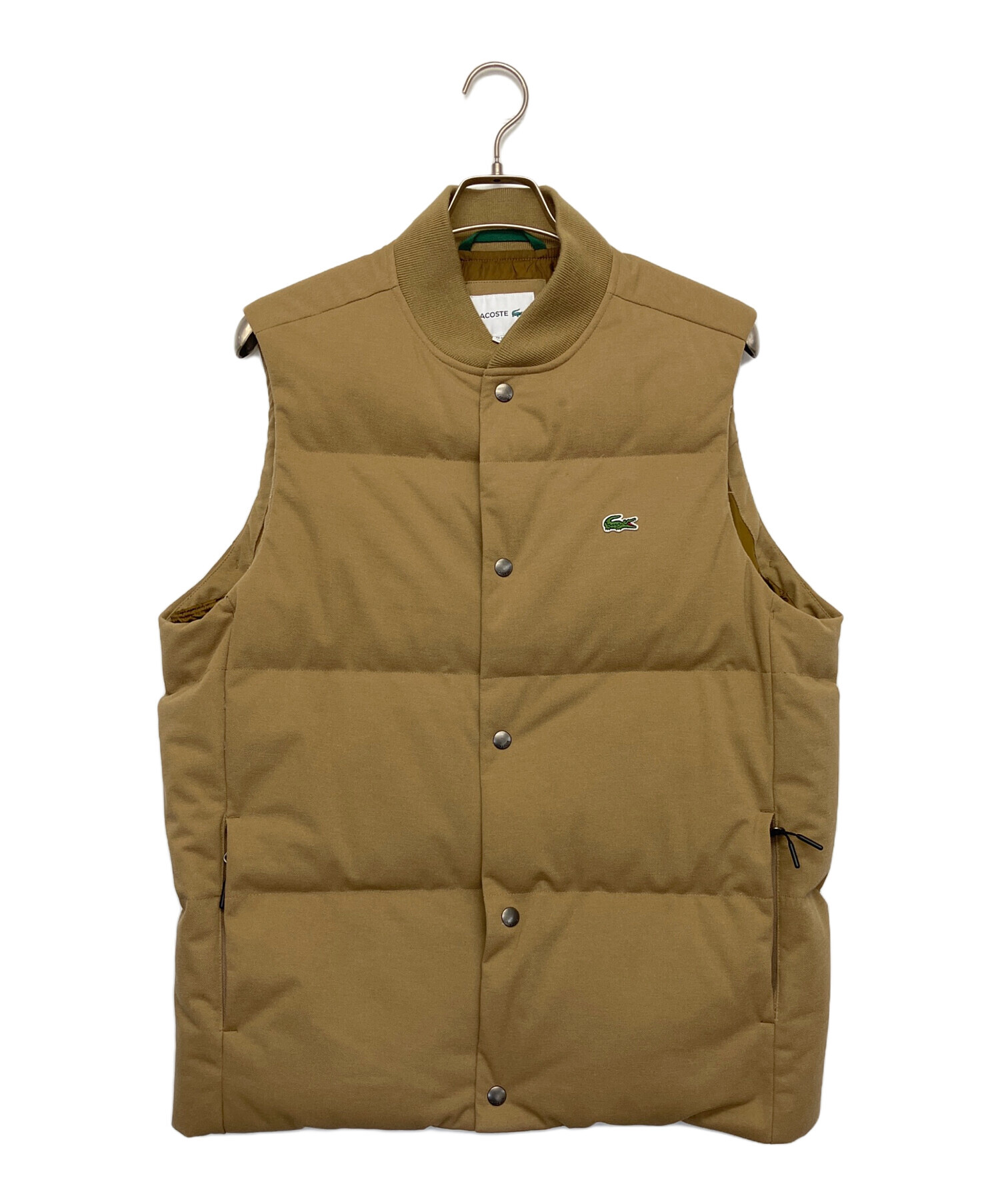 中古・古着通販】LACOSTE (ラコステ) ピケダウンベスト ベージュ