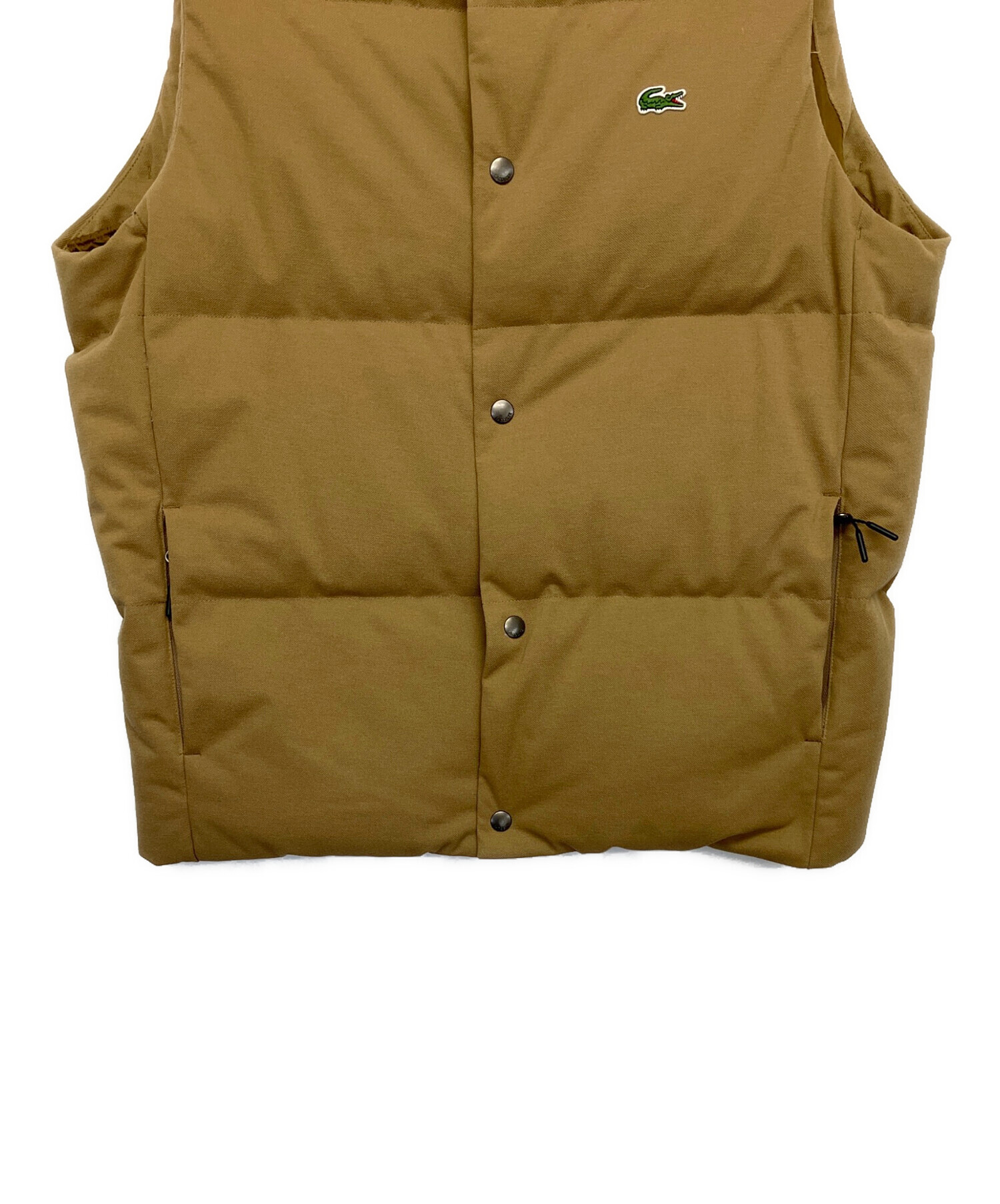 中古・古着通販】LACOSTE (ラコステ) ピケダウンベスト ベージュ