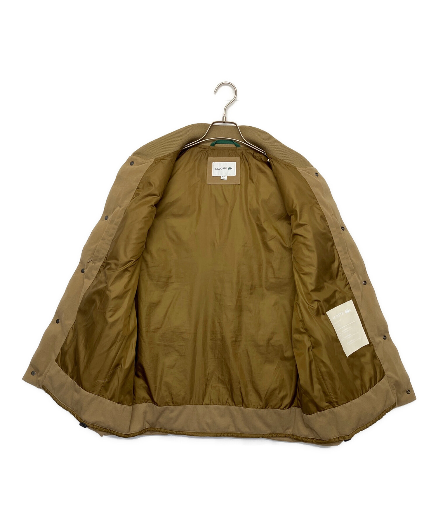 中古・古着通販】LACOSTE (ラコステ) ピケダウンベスト ベージュ