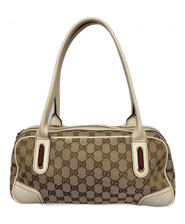 中古・古着通販】GUCCI (グッチ) ミニボストンバッグ ベージュ