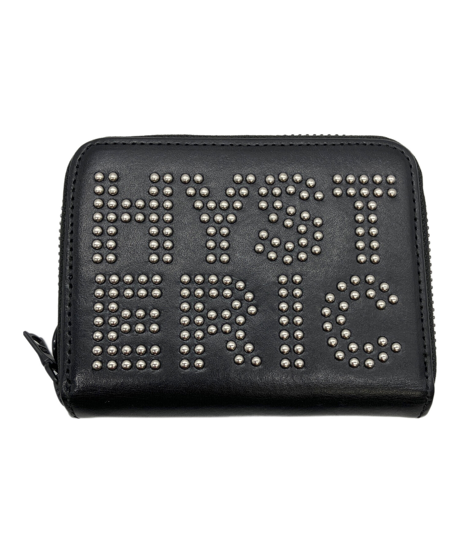 ・未使用 HYSTERIC GLAMOURヒステリックグラマー　三つ折り財布　黒 中古・古着通販】Hysteric Glamour (ヒステリックグラマー) コンパクト