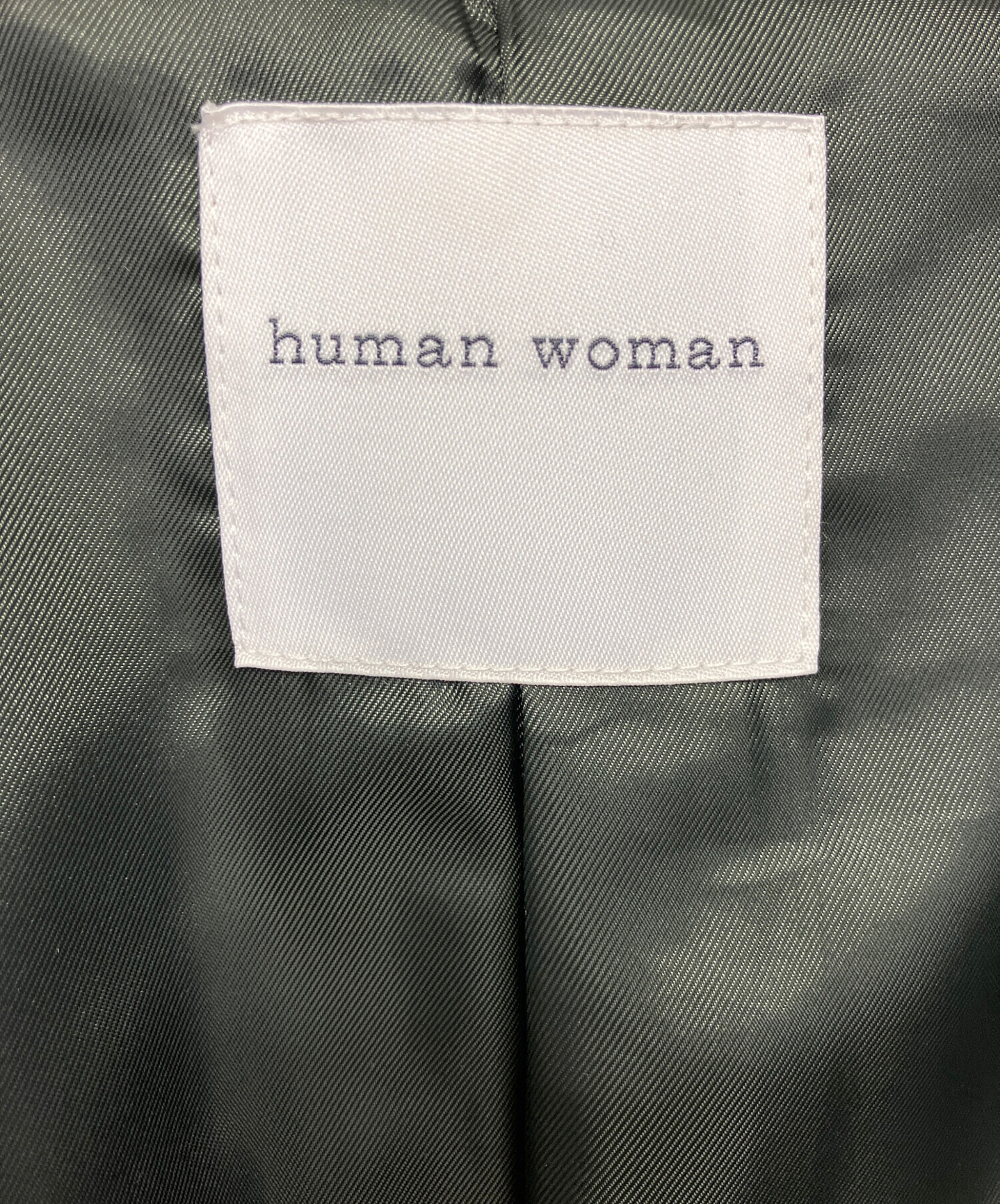 中古・古着通販】HUMAN WOMAN (ヒューマンウーマン) ドビーメルトン