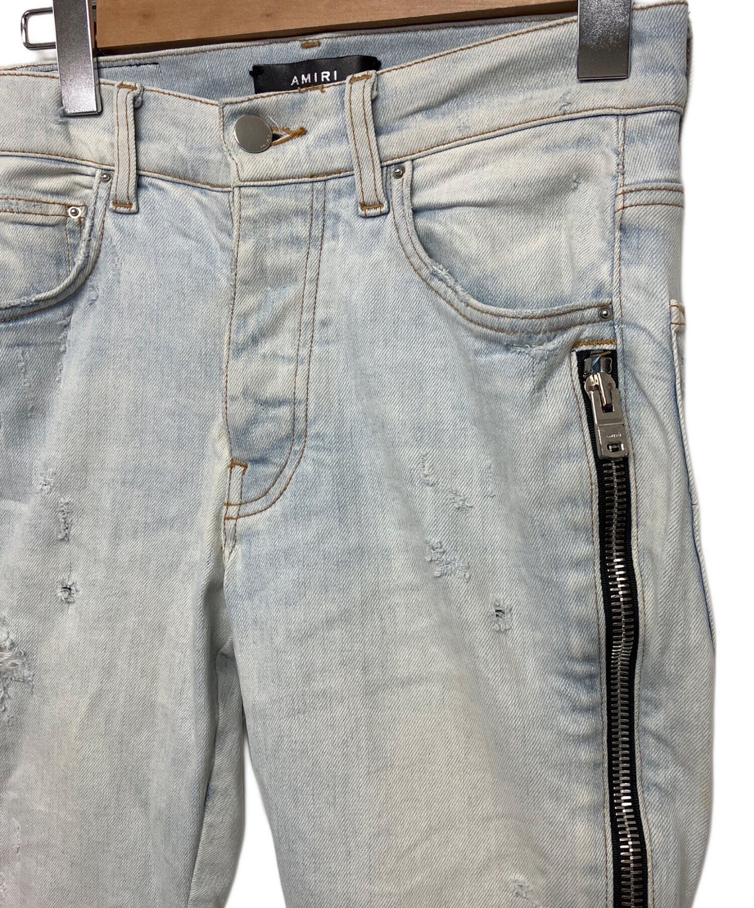 中古・古着通販】AMIRI (アミリ) バンダナ ﾀﾞﾒｰｼﾞ加工 デニムパンツ