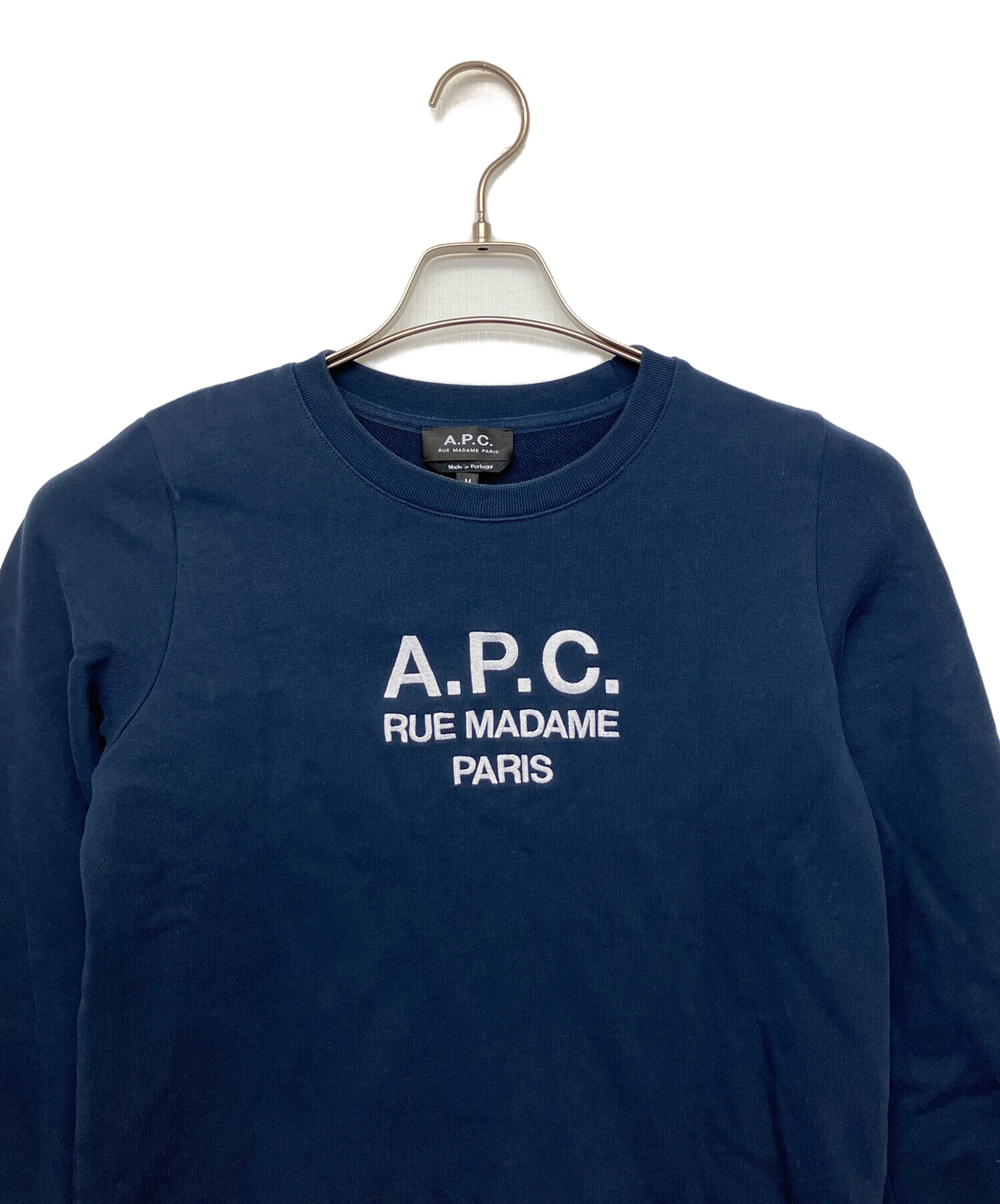 中古・古着通販】A.P.C. (アーペーセー) スウェット ネイビー サイズ:M 