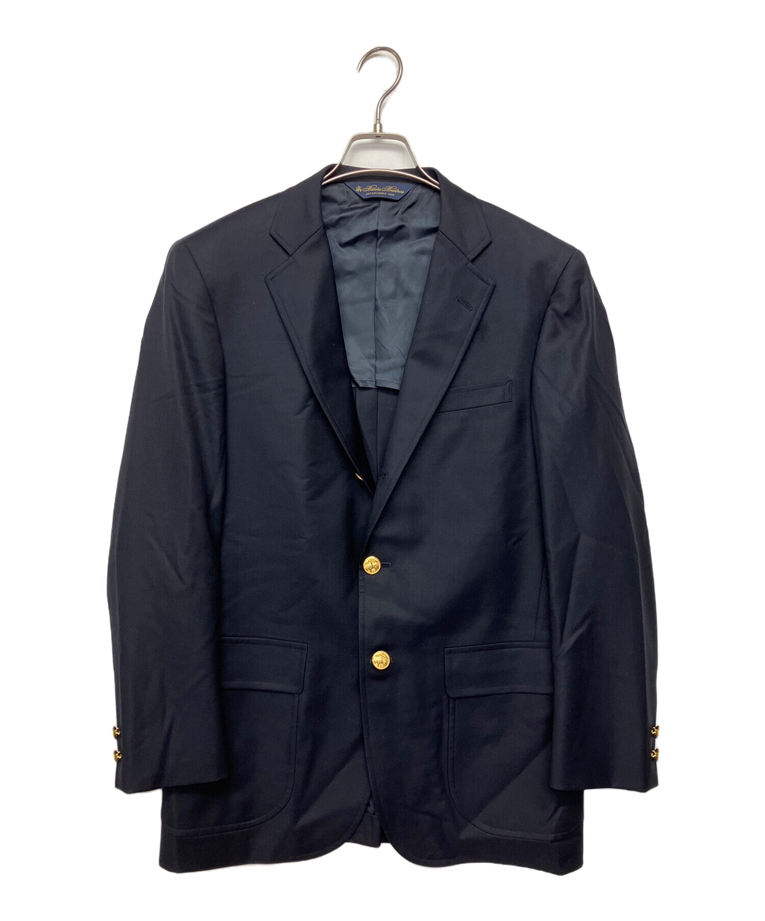 90s Brooks Brothers/紺ブレ テーラードジャケット/ネイビー 中古・古着通販】BROOKS BROTHERS (ブルックスブラザーズ) 金釦紺ブレ