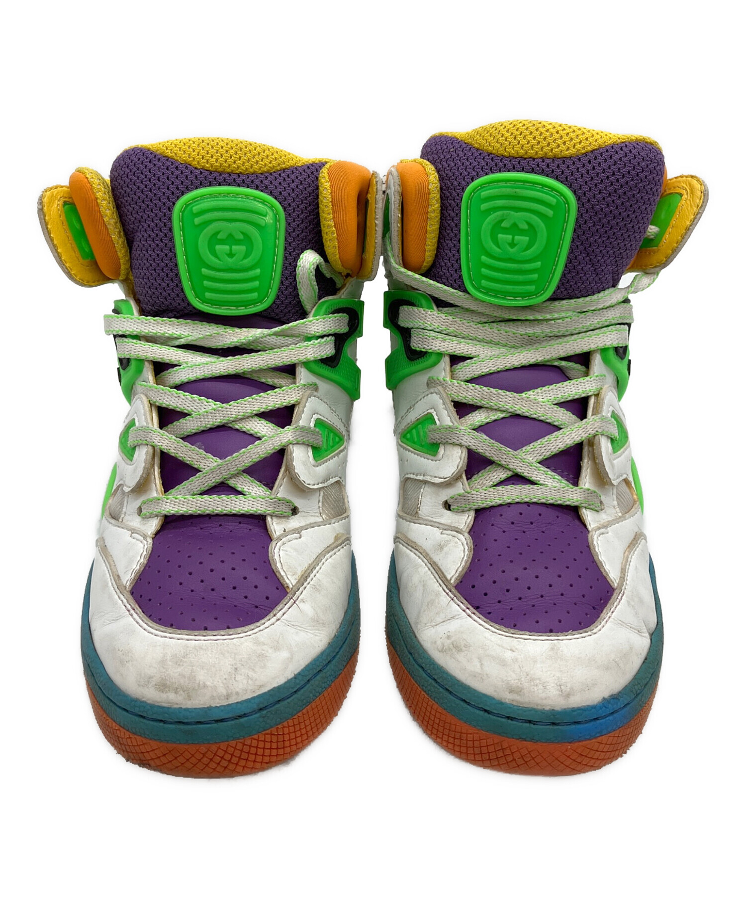 中古・古着通販】GUCCI (グッチ) ハイカットスニーカー マルチカラー