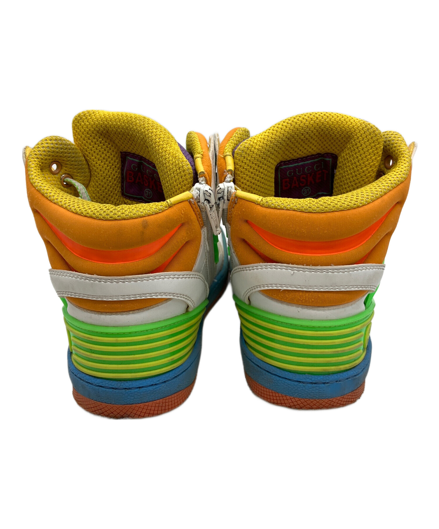 中古・古着通販】GUCCI (グッチ) ハイカットスニーカー マルチカラー